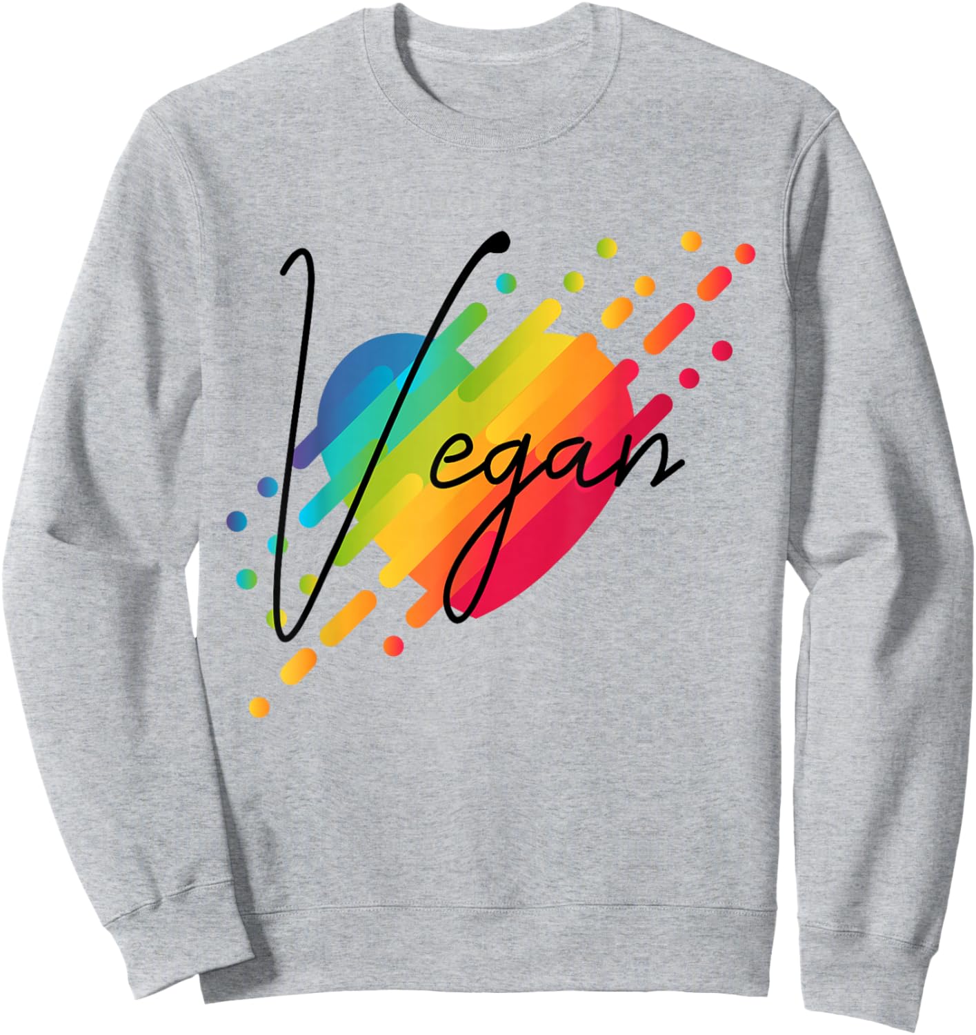 Veganism Heart Vegan Sweatshirt - Sweatshirt | Ash