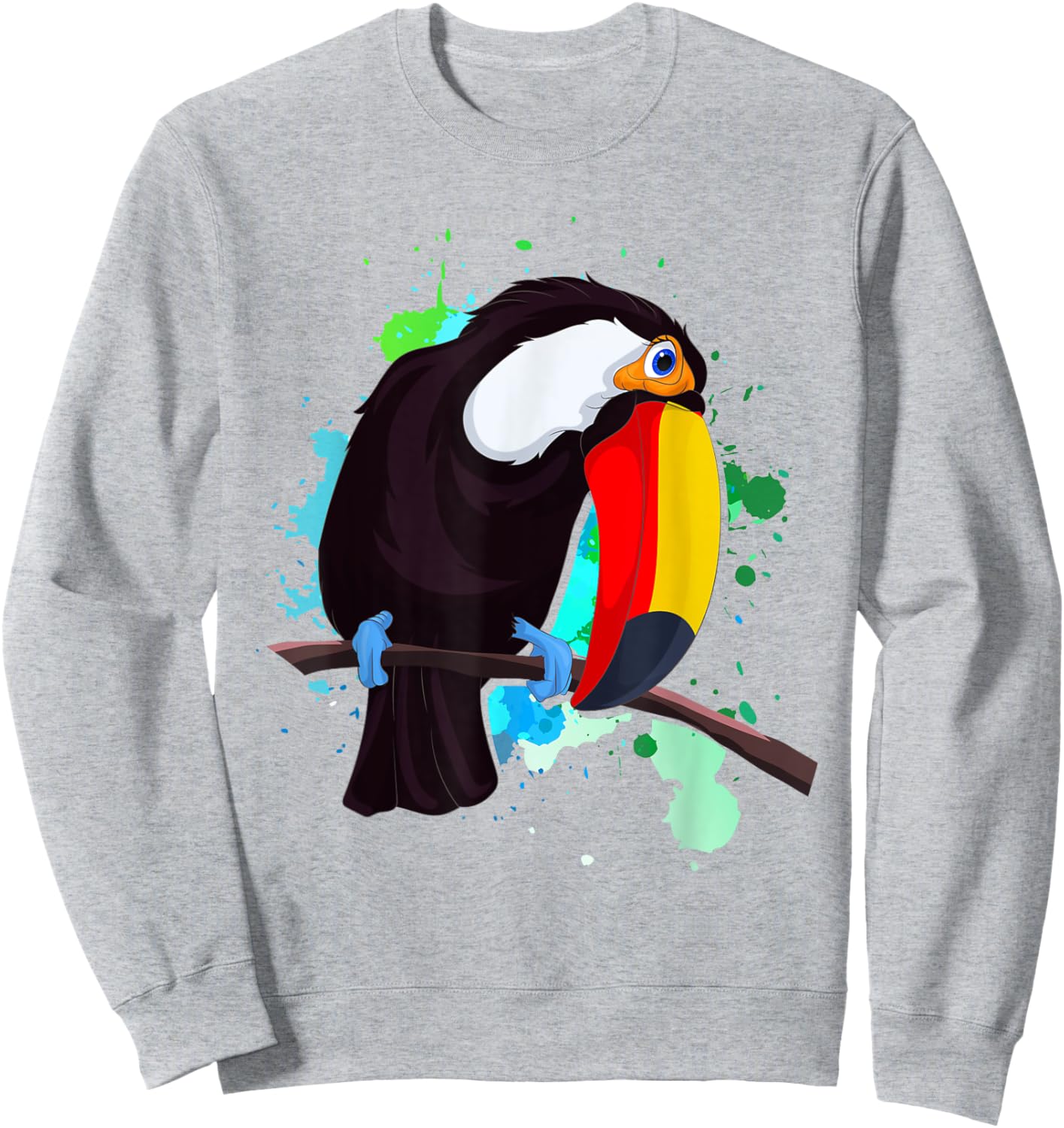 Toucan Lover Bird Lover Animal Lover Colorful Toucan Sweatshirt - Sweatshirt | Ash