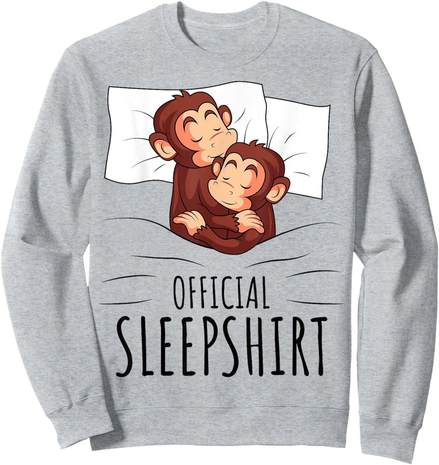 Sleeping Monkey Official Sleepshirt Sweatshirt - Sweatshirt | Ash