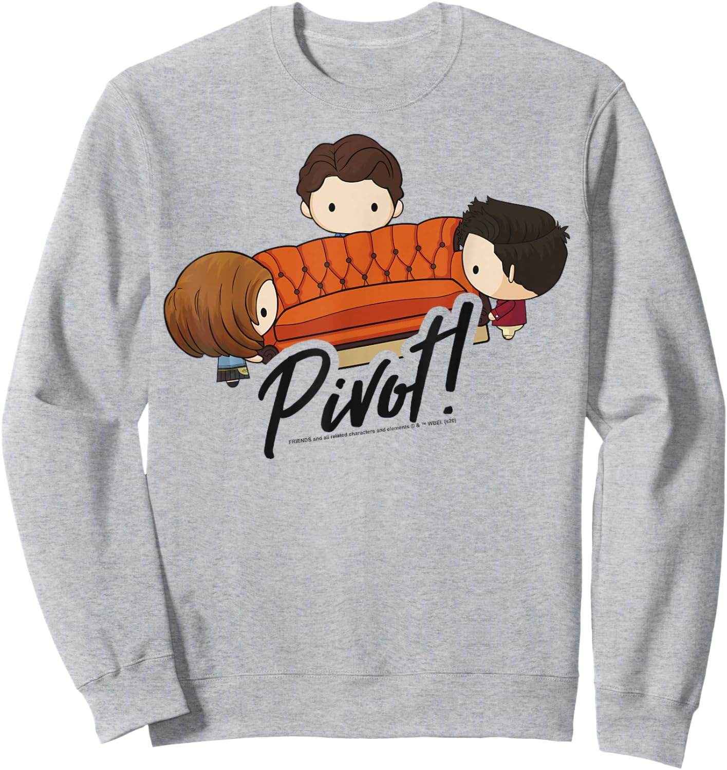 Friends Chibi Pivot Sweatshirt - Sweatshirt | Ash
