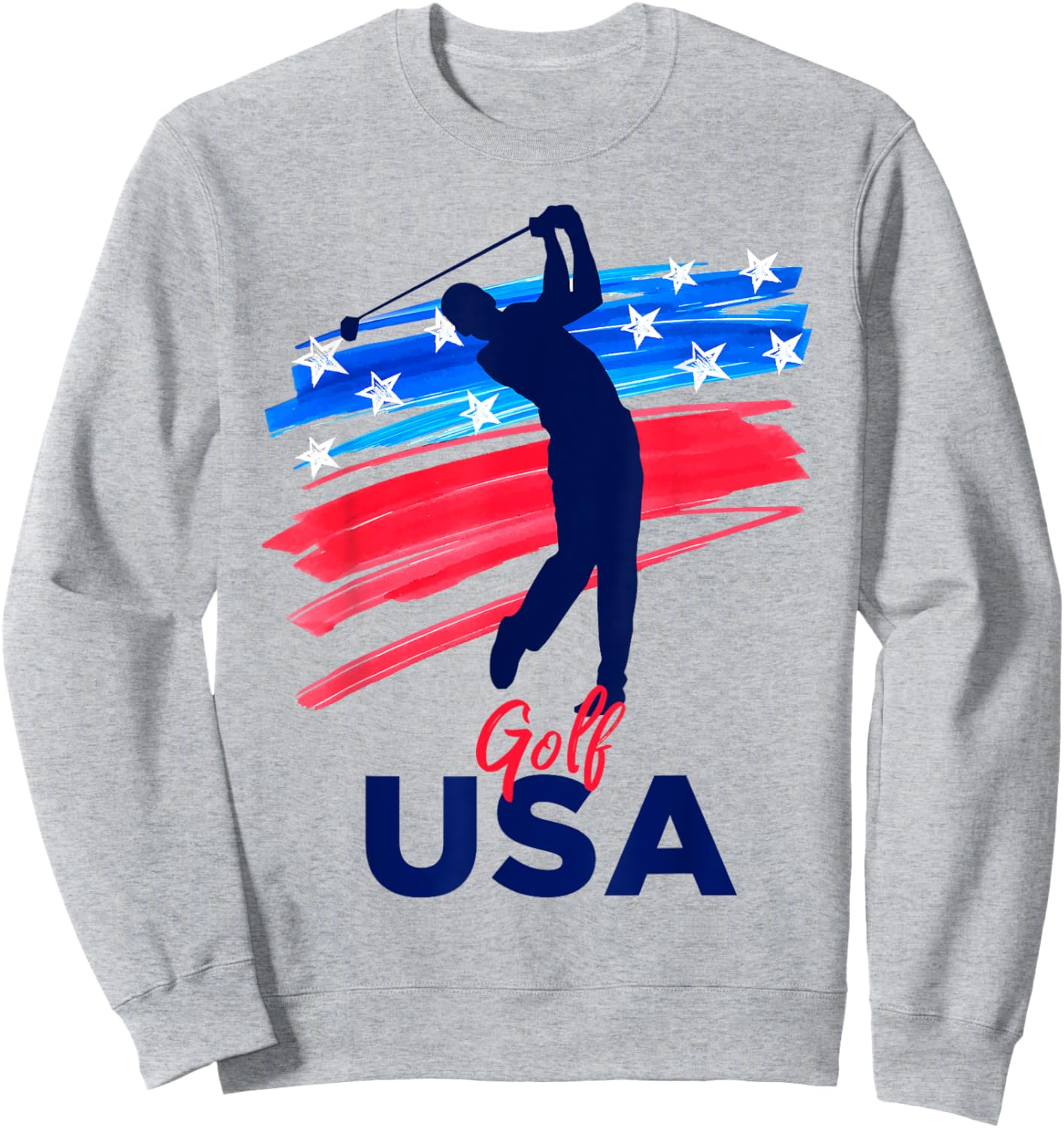 Golf USA Support the Team Shirt USA Golf Lover Sweatshirt - Sweatshirt | Ash