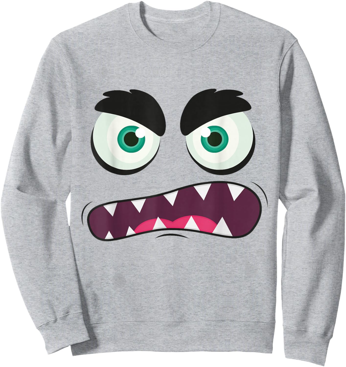 Monster Face Sweatshirt - Sweatshirt | Ash