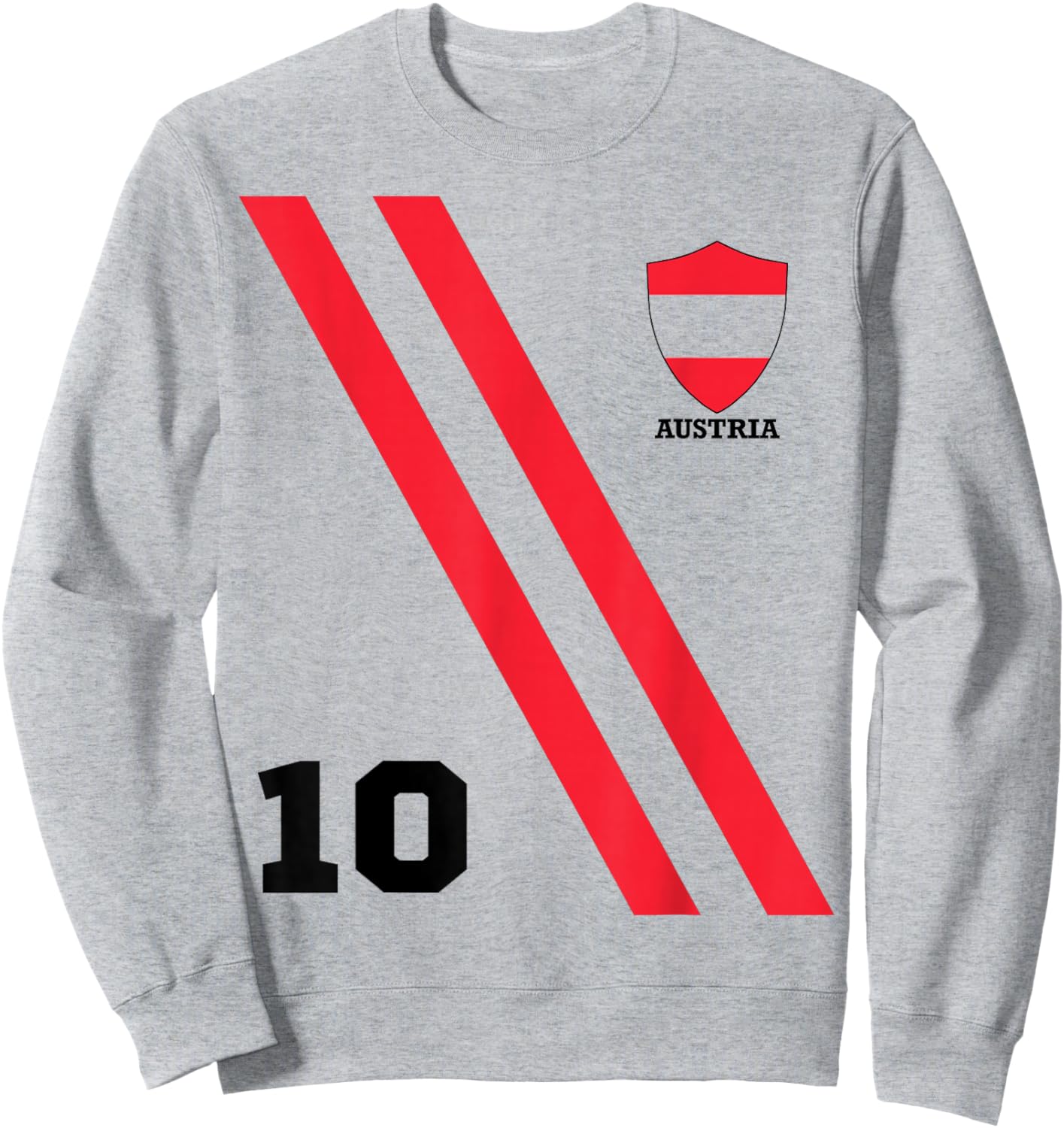 Austria Soccer Football 2020 European Tournament Fan Sweatshirt - Sweatshirt | Ash