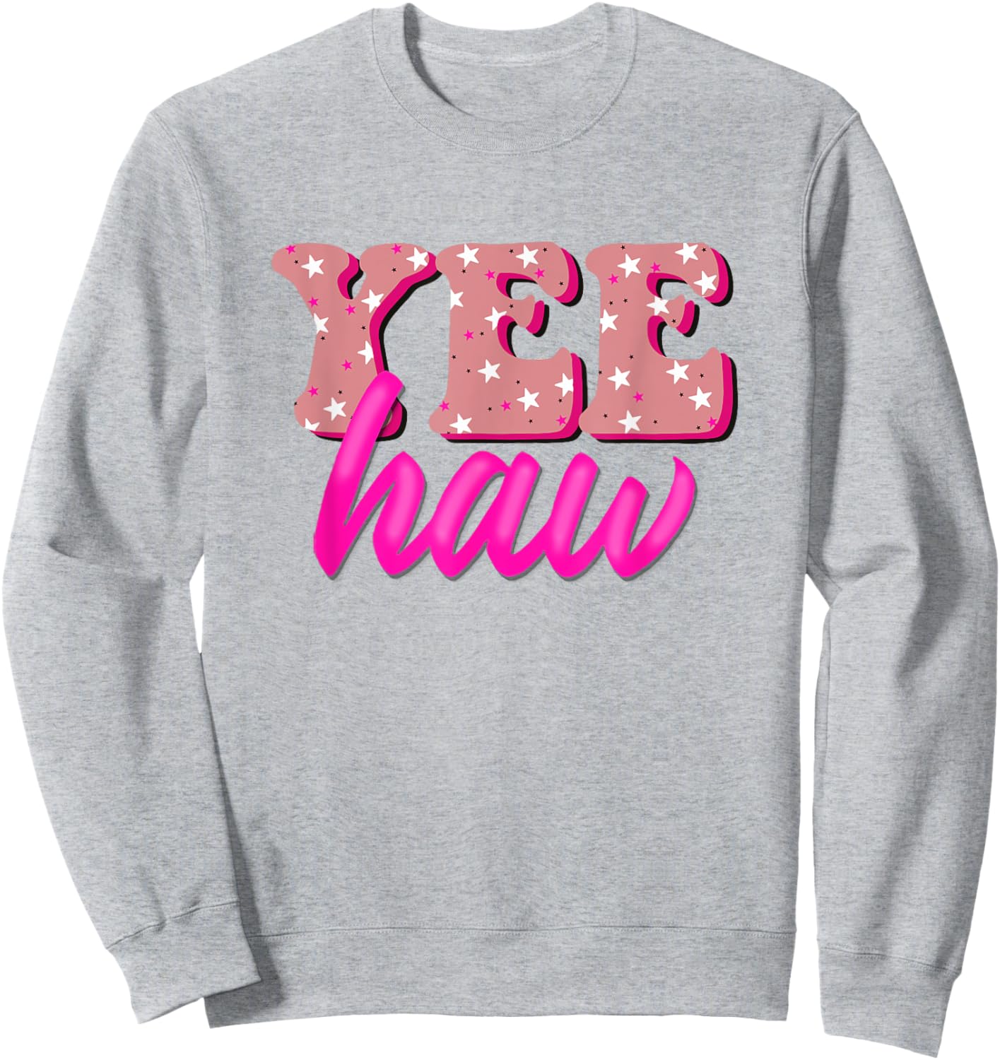 Retro Yee Haw Howdy Rodeo Western Country Southern Cowgirl Sweatshirt - Sweatshirt | Ash
