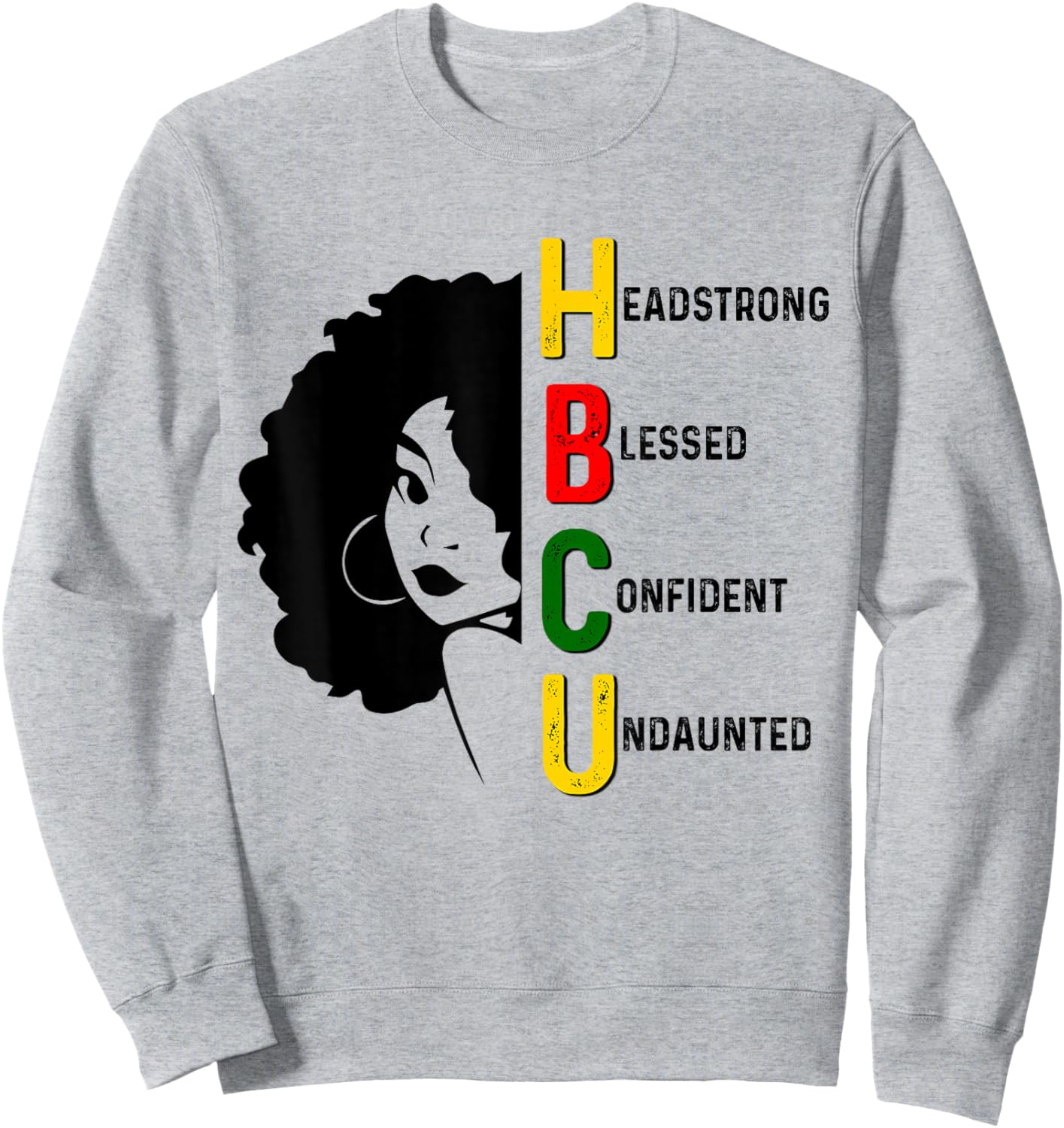 HBCU Abbreviation Graduate Historical Black College Sweatshirt - Sweatshirt | Ash