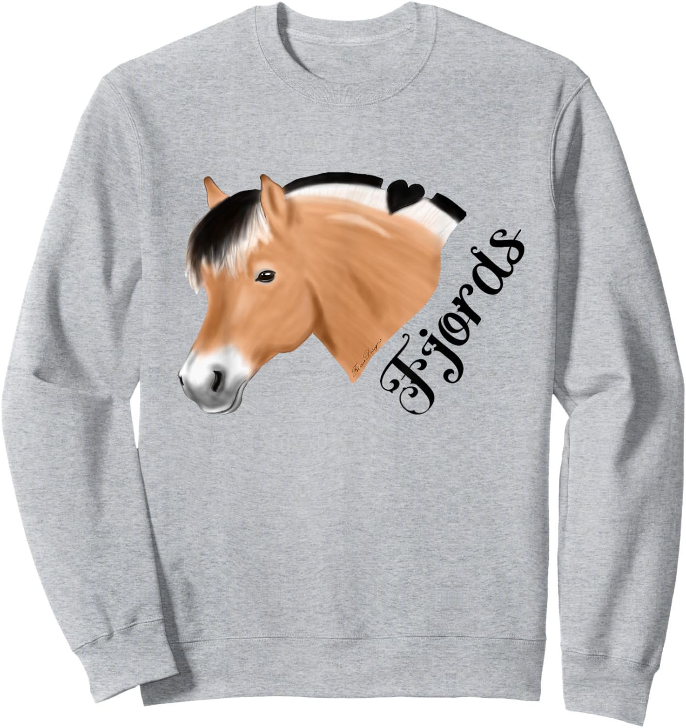 Norwegian Fjord Horse for Fjords rider Sweatshirt - Sweatshirt | Ash