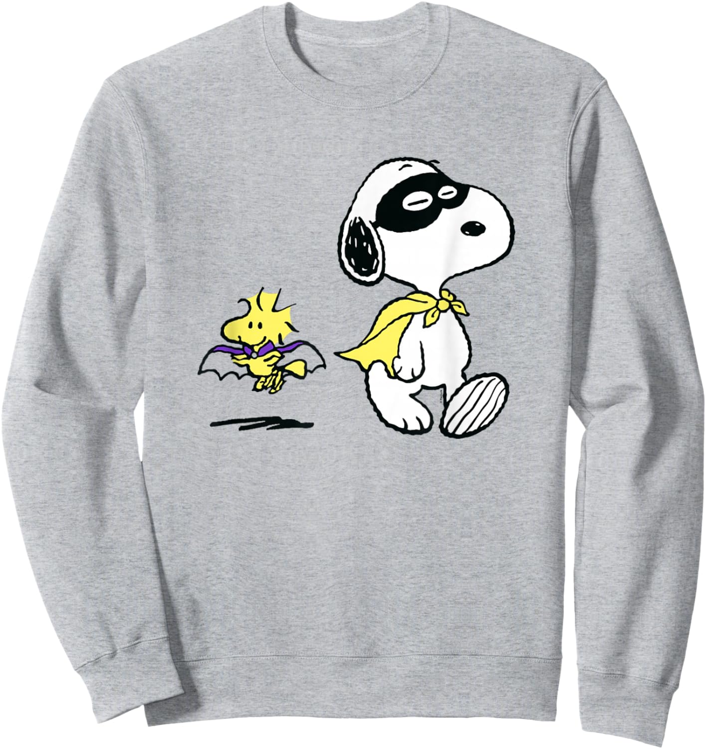 Peanuts - Snoopy Woodstock Halloween Costume Sweatshirt - Sweatshirt | Ash