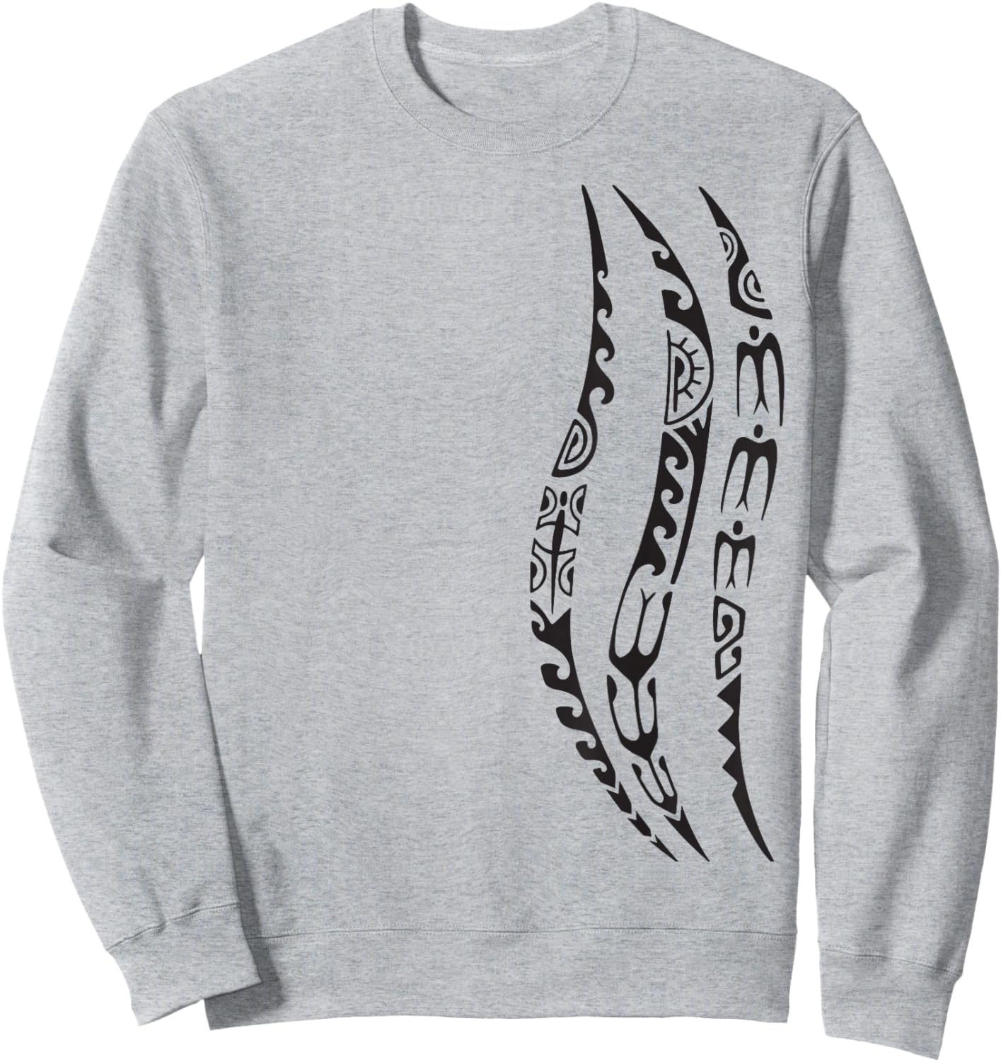 Symbol Haka Culture Maori Tribal Pattern New Zealand Sweatshirt - Sweatshirt | Ash