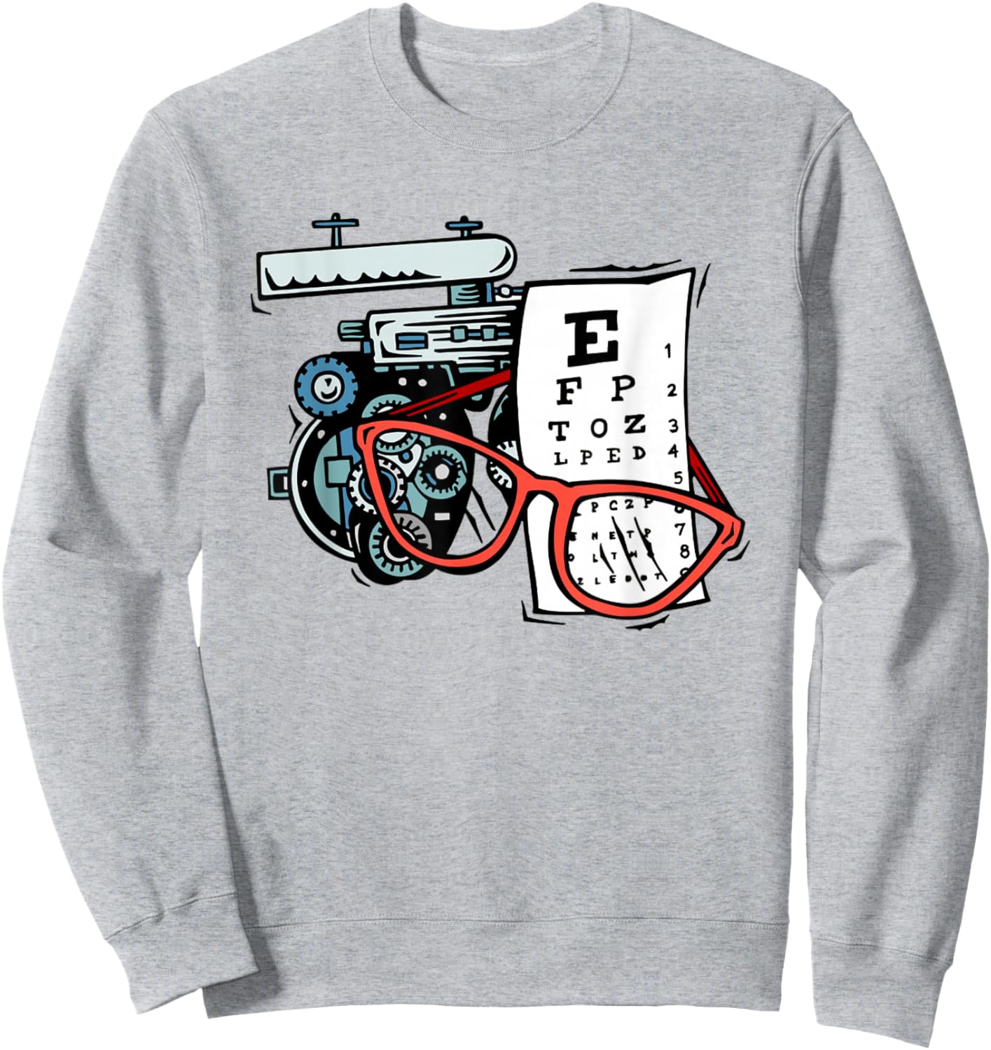 XQx2 Optometry Cool Ophthalmology Ophthalmologist Life Sweatshirt - Sweatshirt | Ash
