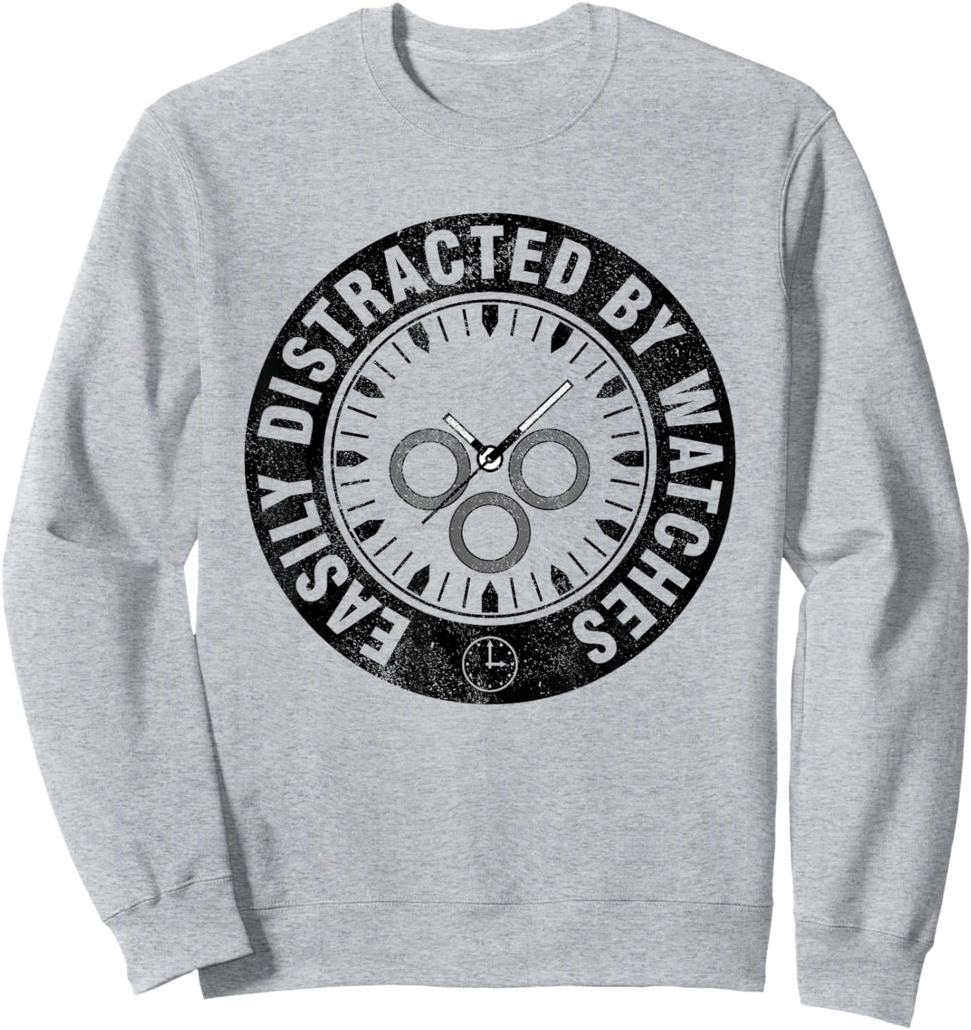 Watch Collector Gifts Watch Lover Horologist - Men's Grey Classic Fit Short Sleeve - Small Sweatshirt - Sweatshirt | Ash