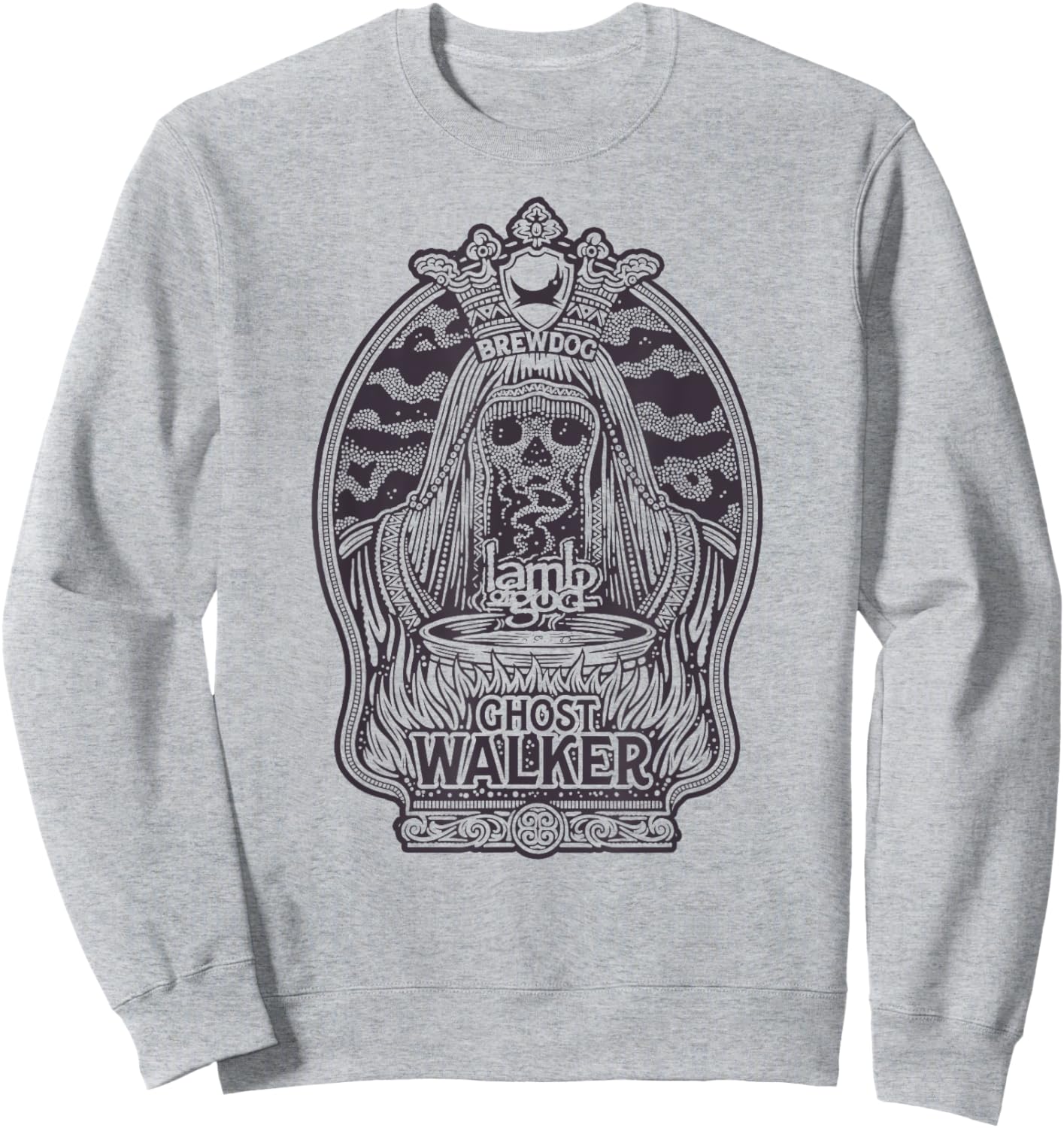 Lamb of God – Ghost Walker White Sweatshirt - Sweatshirt | Ash