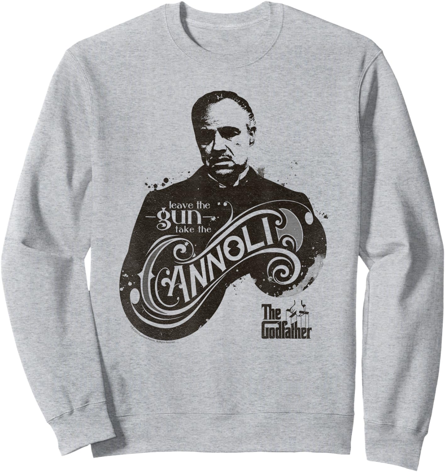 Ripple Junction The Godfather Family Movie Fans Navy Heather Classic Fit Sweatshirt - Sweatshirt | Ash