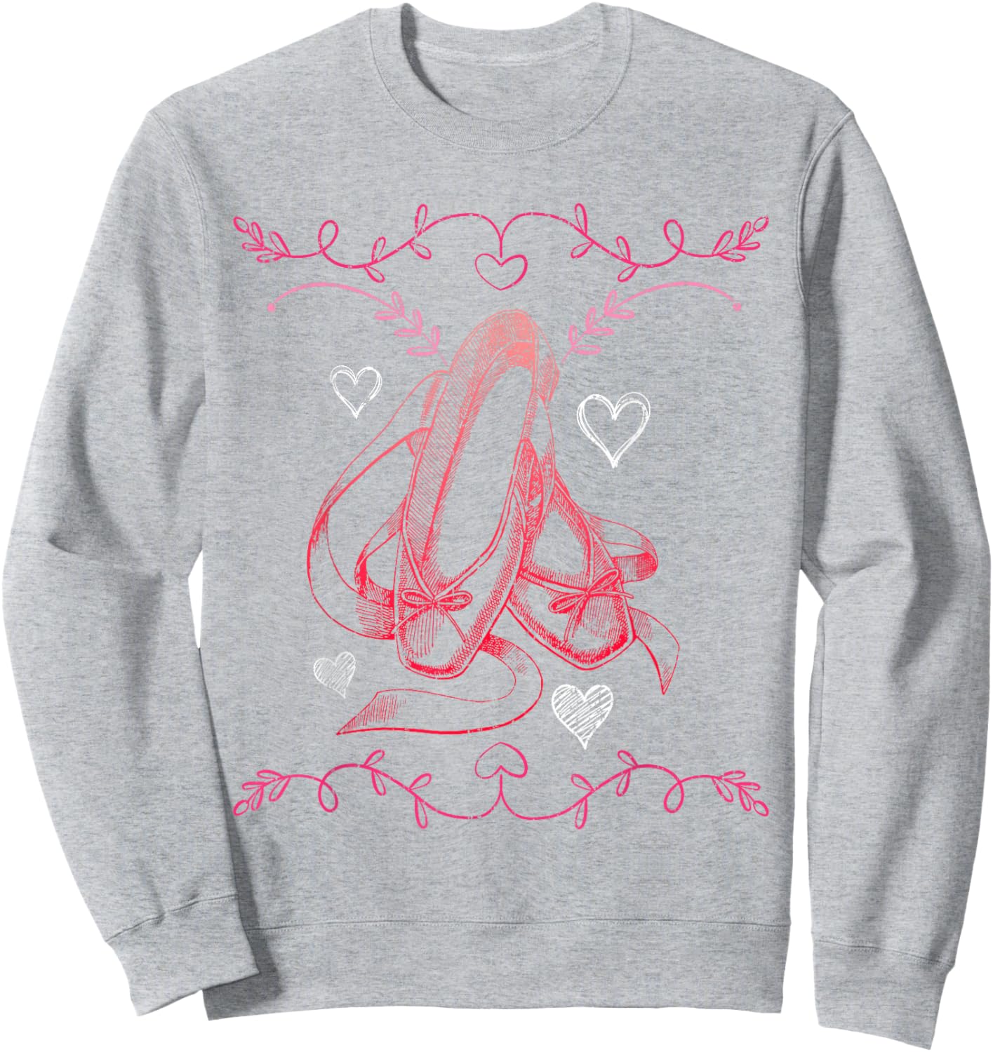 Ballet Dancing Girls Women Ballerina Vintage Ballet Sweatshirt - Sweatshirt | Ash