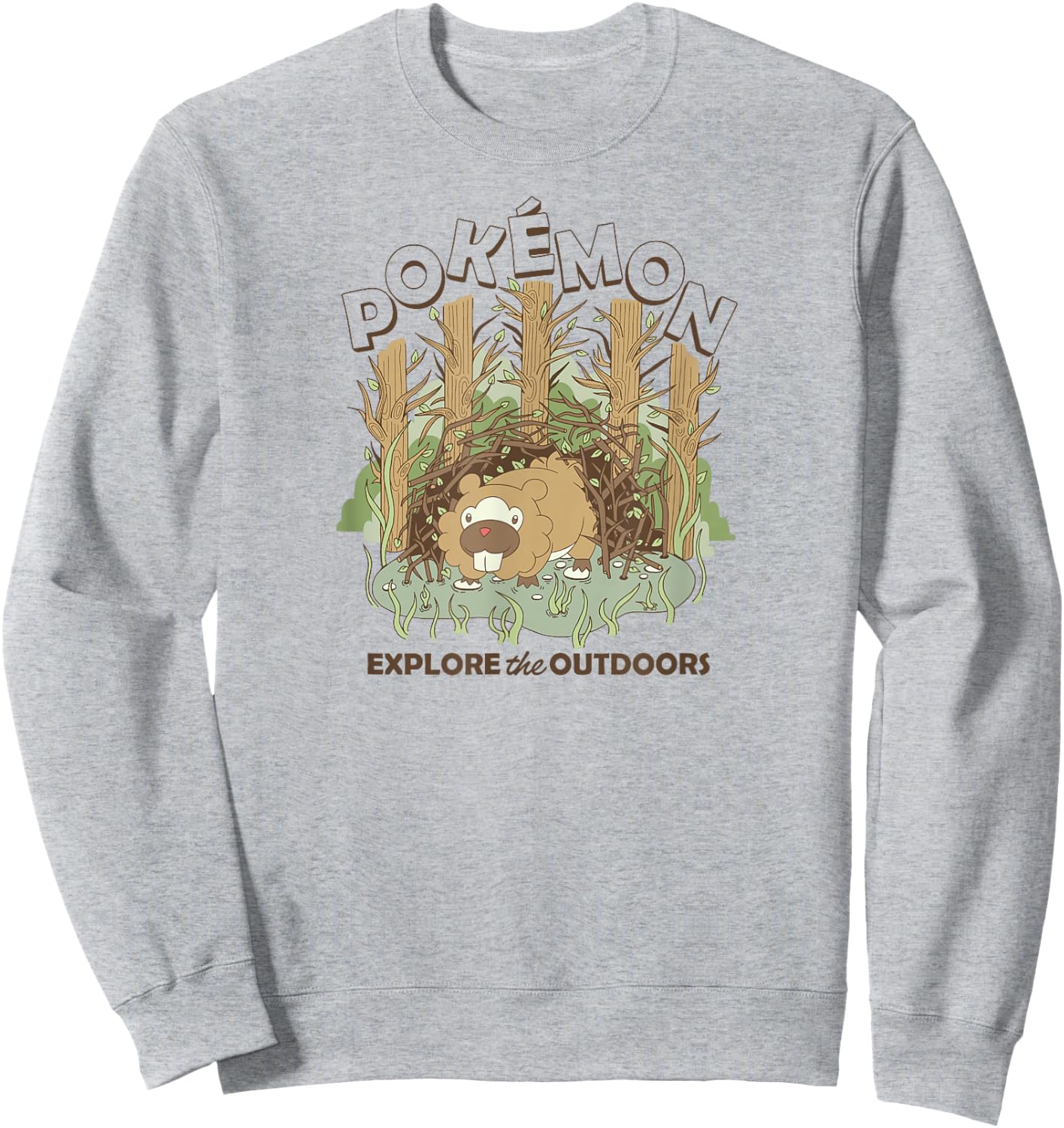 Pokémon - Bidoof Nature Explore the Outdoors Generation IV Sweatshirt - Sweatshirt | Ash