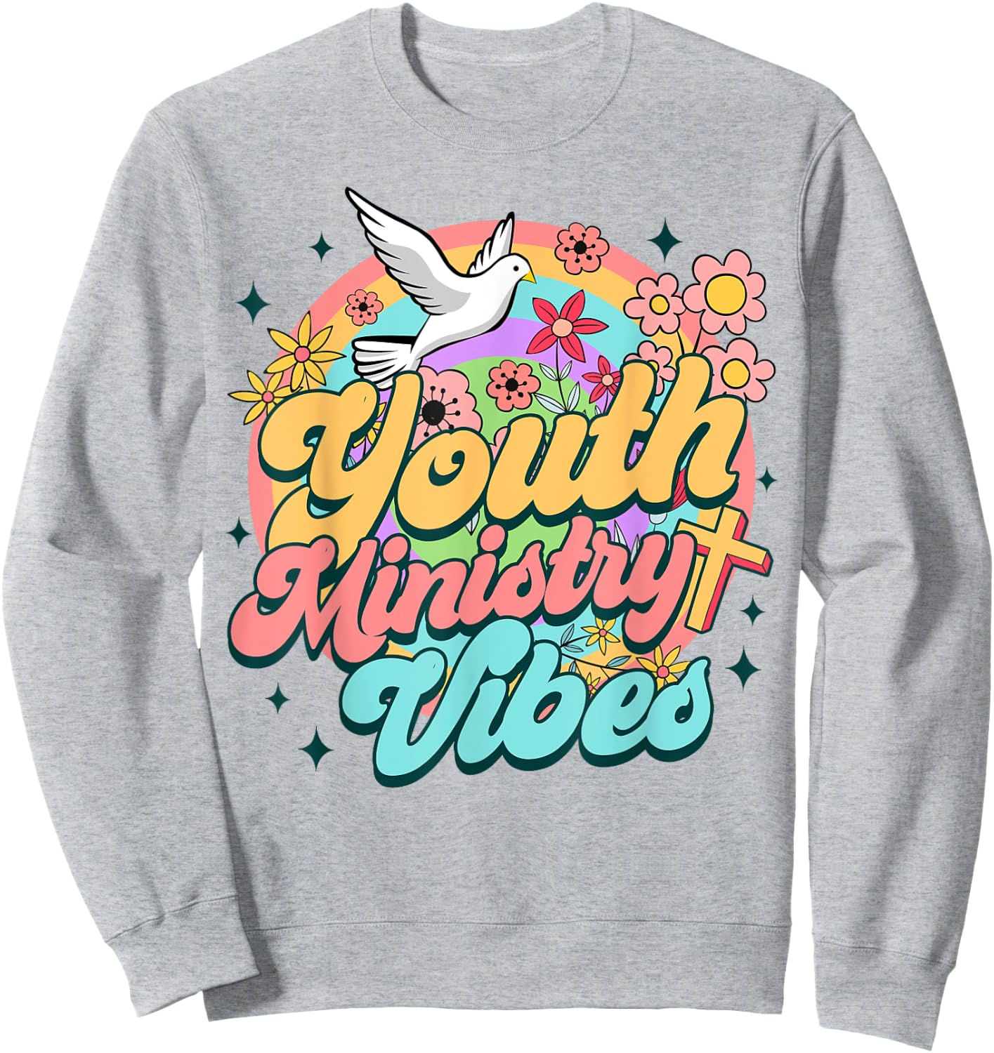 Christian Faith Religious Youth Pastor Youth Ministry Vibes Sweatshirt - Sweatshirt | Ash