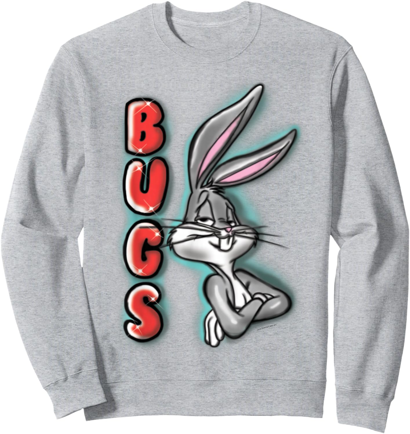 Bugs Bunny Airbrush Sweatshirt - Sweatshirt | Ash