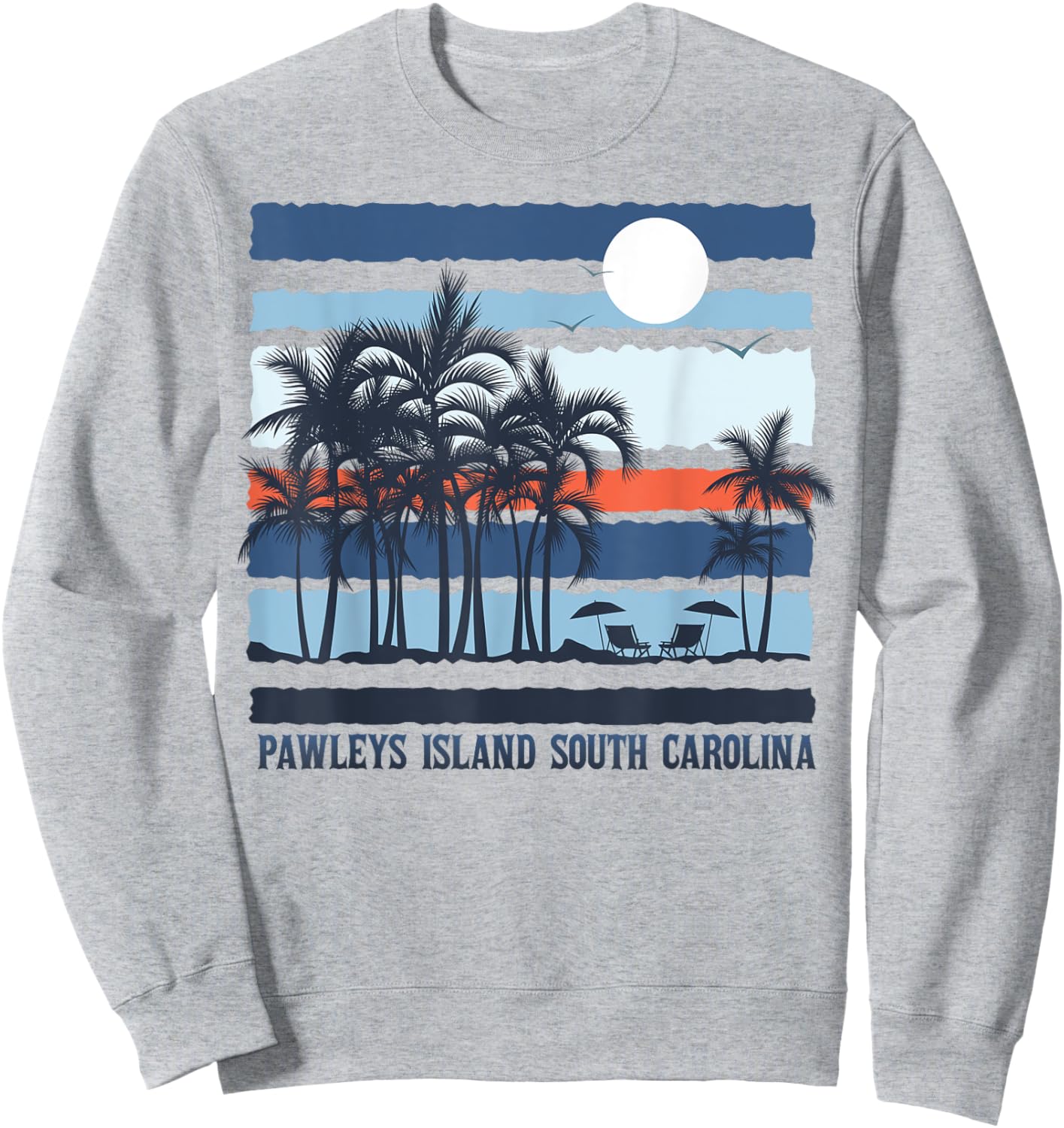 Pawleys Island South Carolina Summer 80s Beach Souvenirs Men Women Kids Sweatshirt - Sweatshirt | Ash