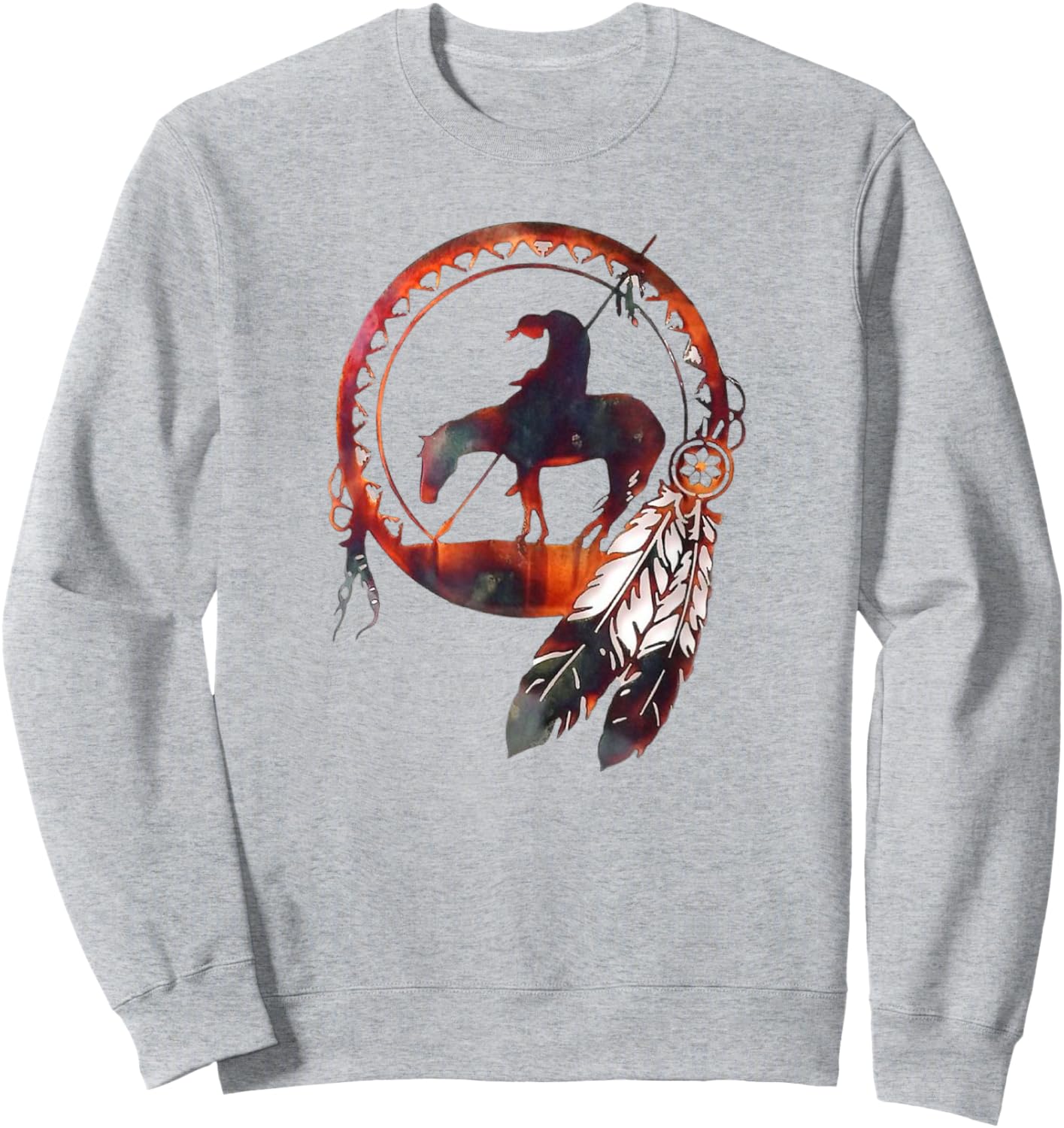 ZuZu Spirit Kids -Adults Blue Small Modern Graphic Sweatshirt - Sweatshirt | Ash