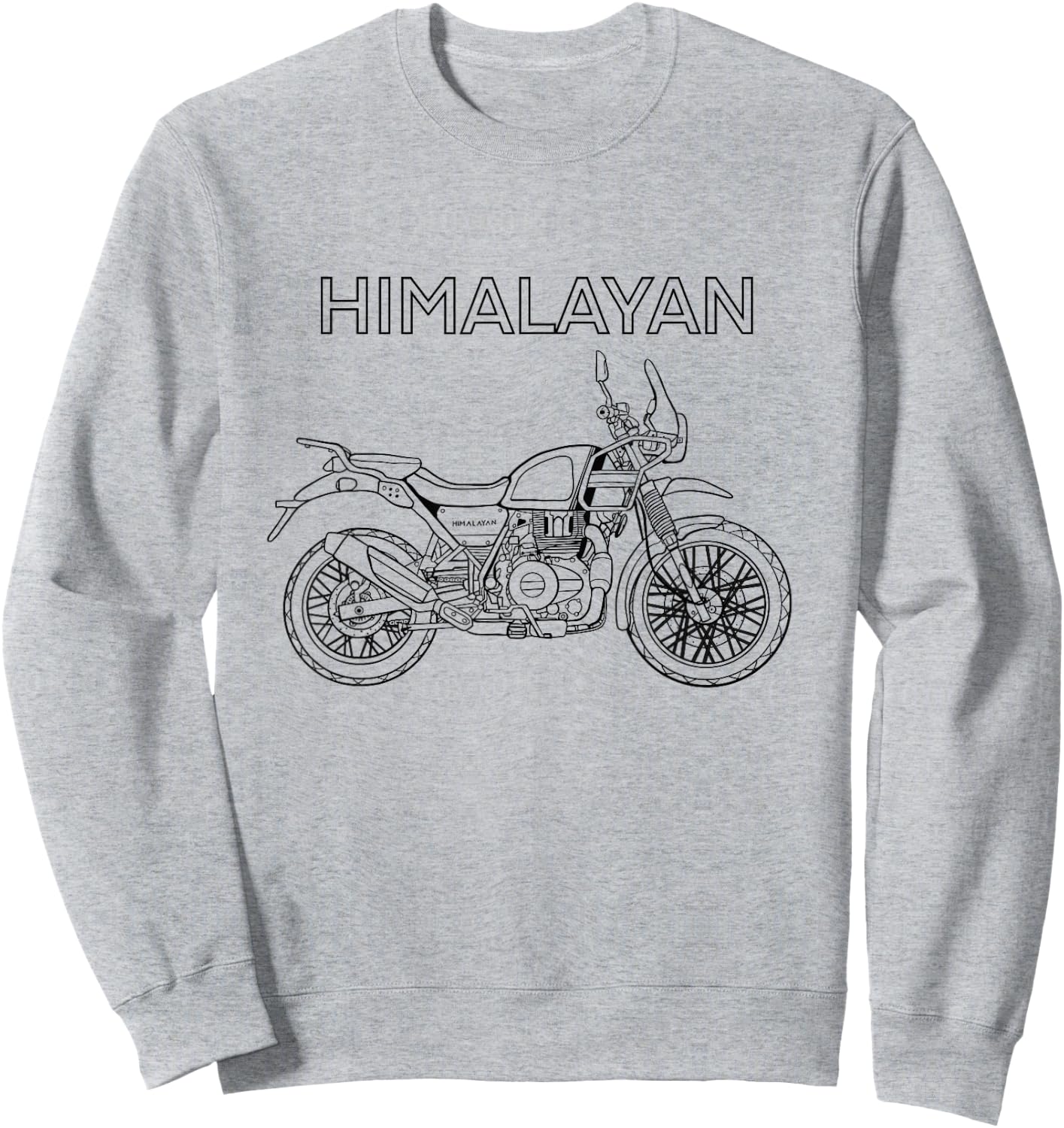 Himalayan Adventure Bike Motorcycle Riding Sweatshirt - Sweatshirt | Ash