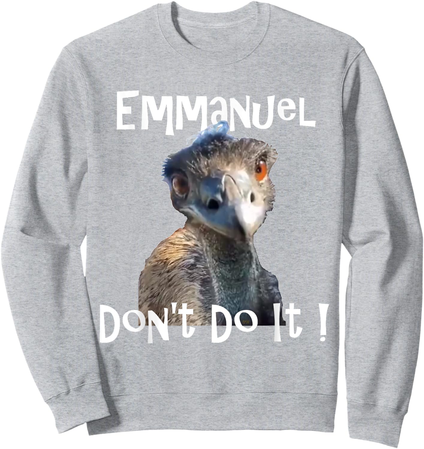 Emmanuel Don't Do It funny viral emu Sweatshirt - Sweatshirt | Ash