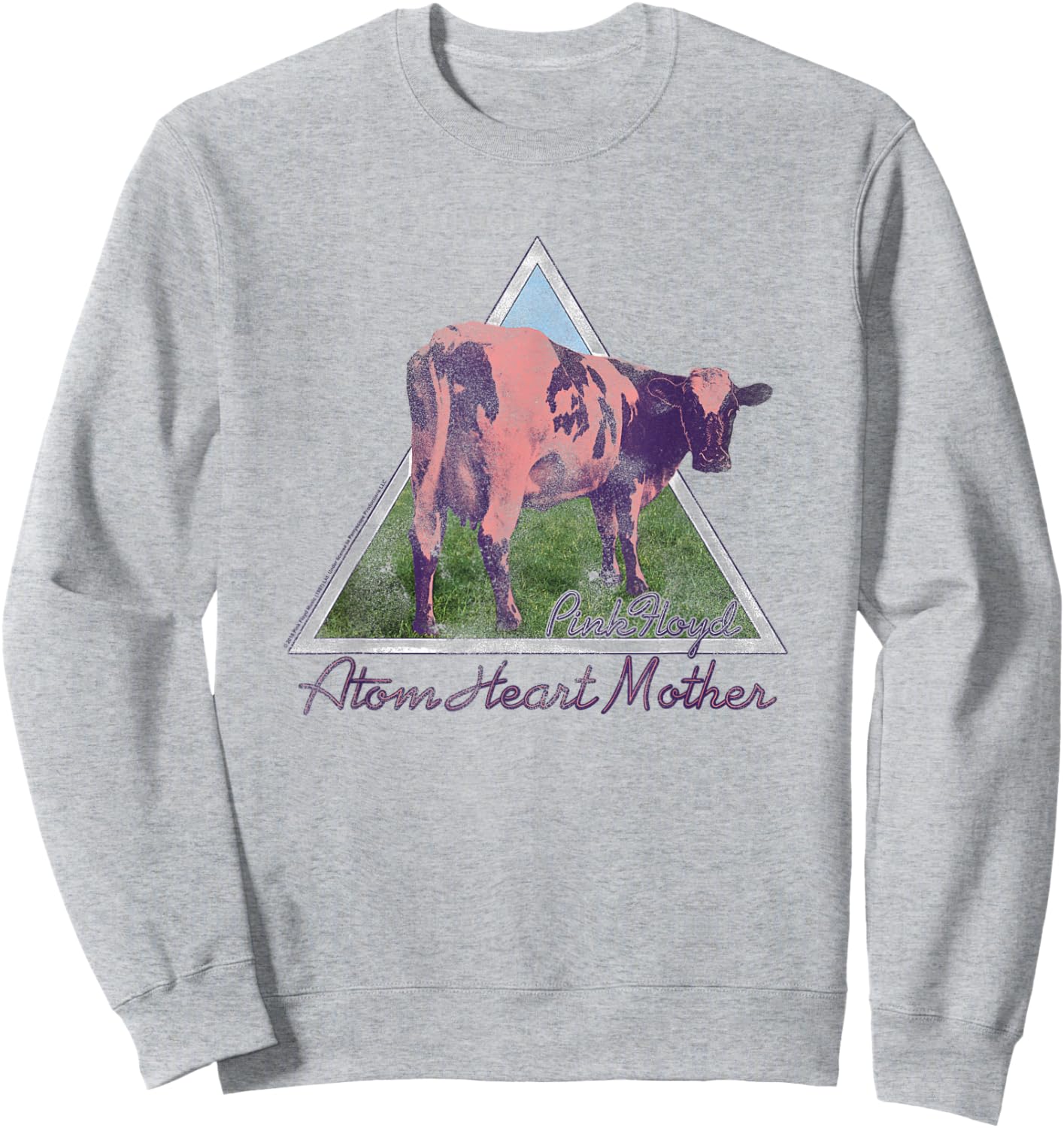 Pink Floyd Atom Mother Heart Pyramid Sweatshirt - Sweatshirt | Ash