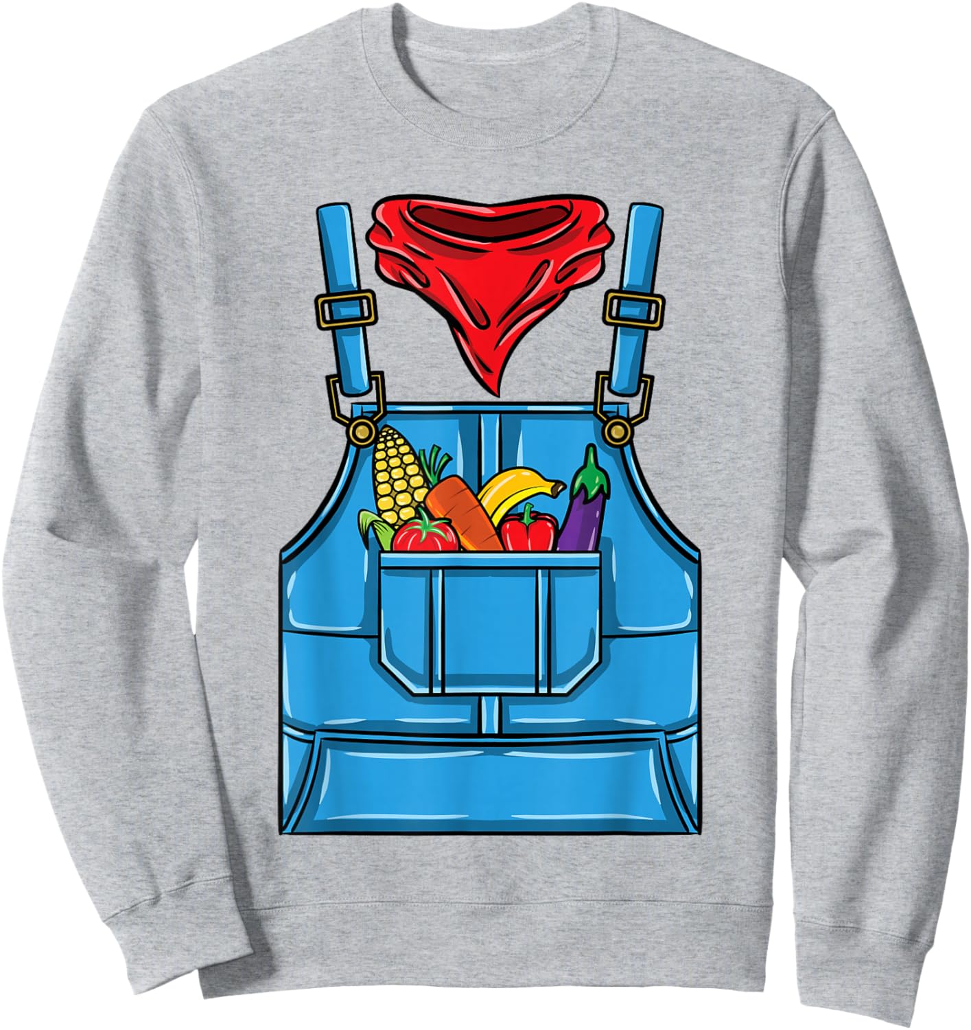 Farmer Costume Halloween Sweatshirt - Sweatshirt | Ash