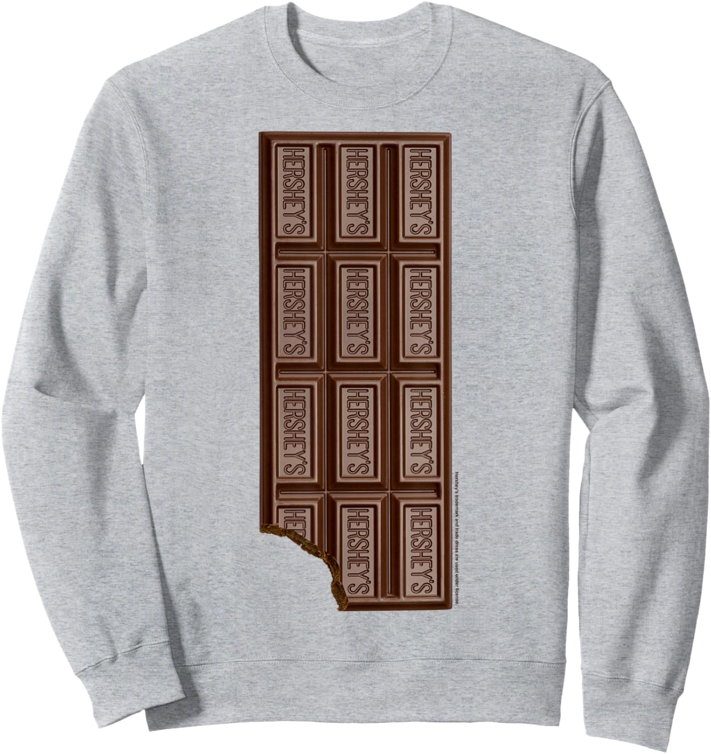 Hershey's Chocolate Bar Bitten Sweatshirt - Sweatshirt | Ash