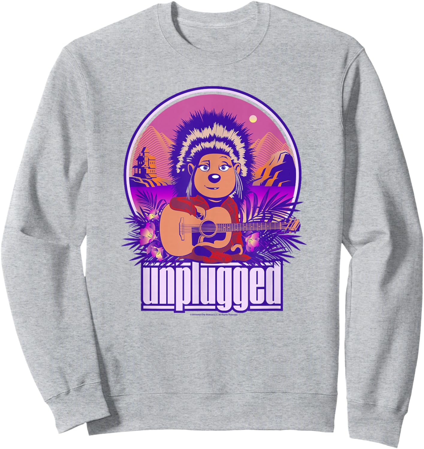 Sing 2 Ash Unplugged Retro Poster Sweatshirt - Sweatshirt | Ash