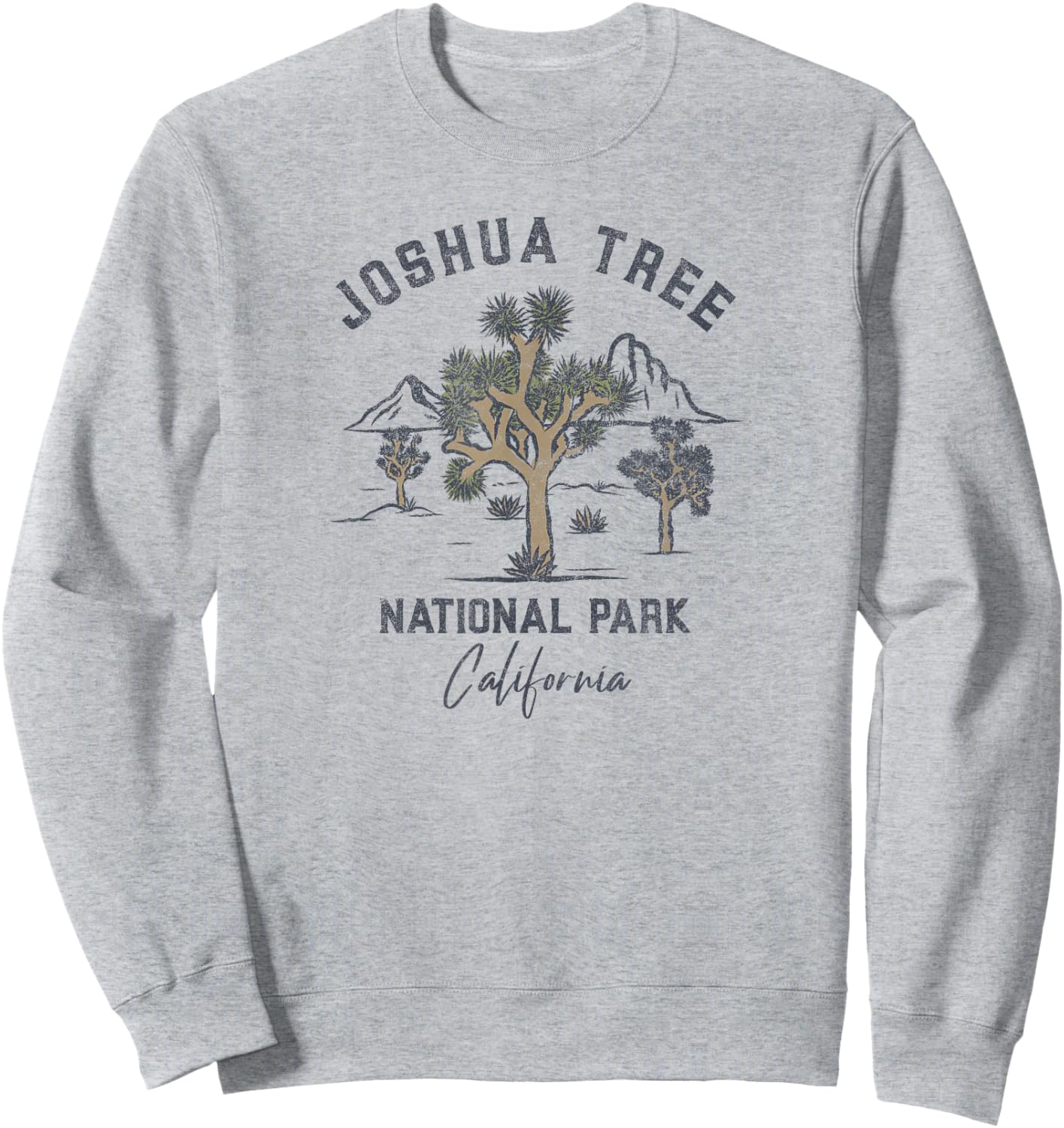Joshua Tree National Park Vintage Sweatshirt - Sweatshirt | Ash