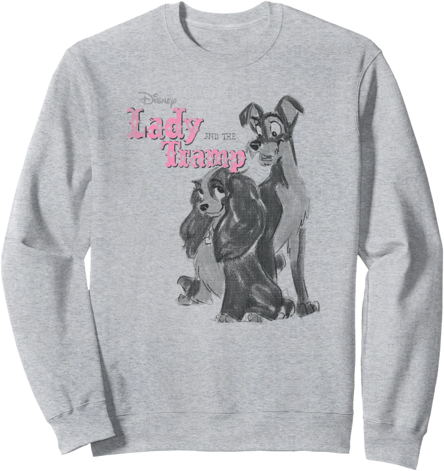 Disney Lady and The Tramp Vintage Poster Sweatshirt - Sweatshirt | Ash