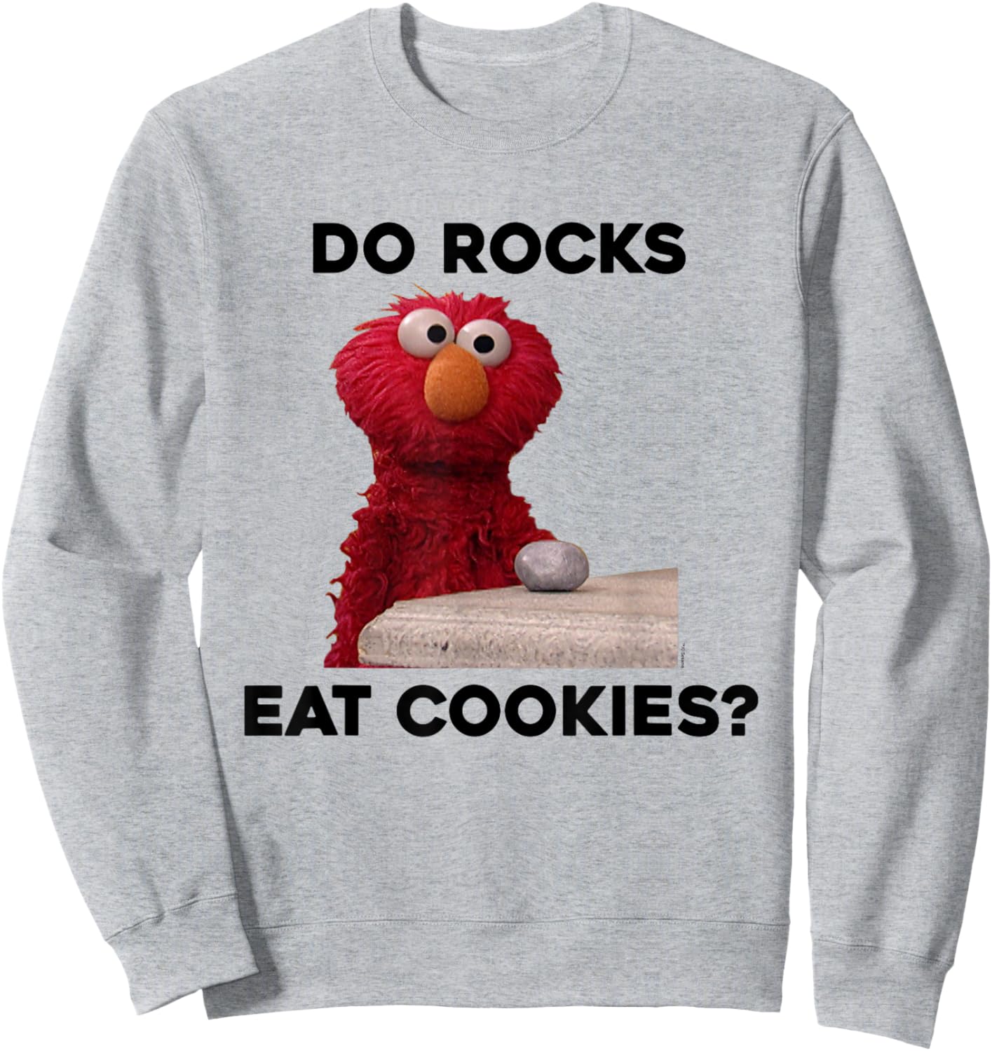 Sesame Street Elmo Do Rocks Eat Cookies? Sweatshirt - Sweatshirt | Ash