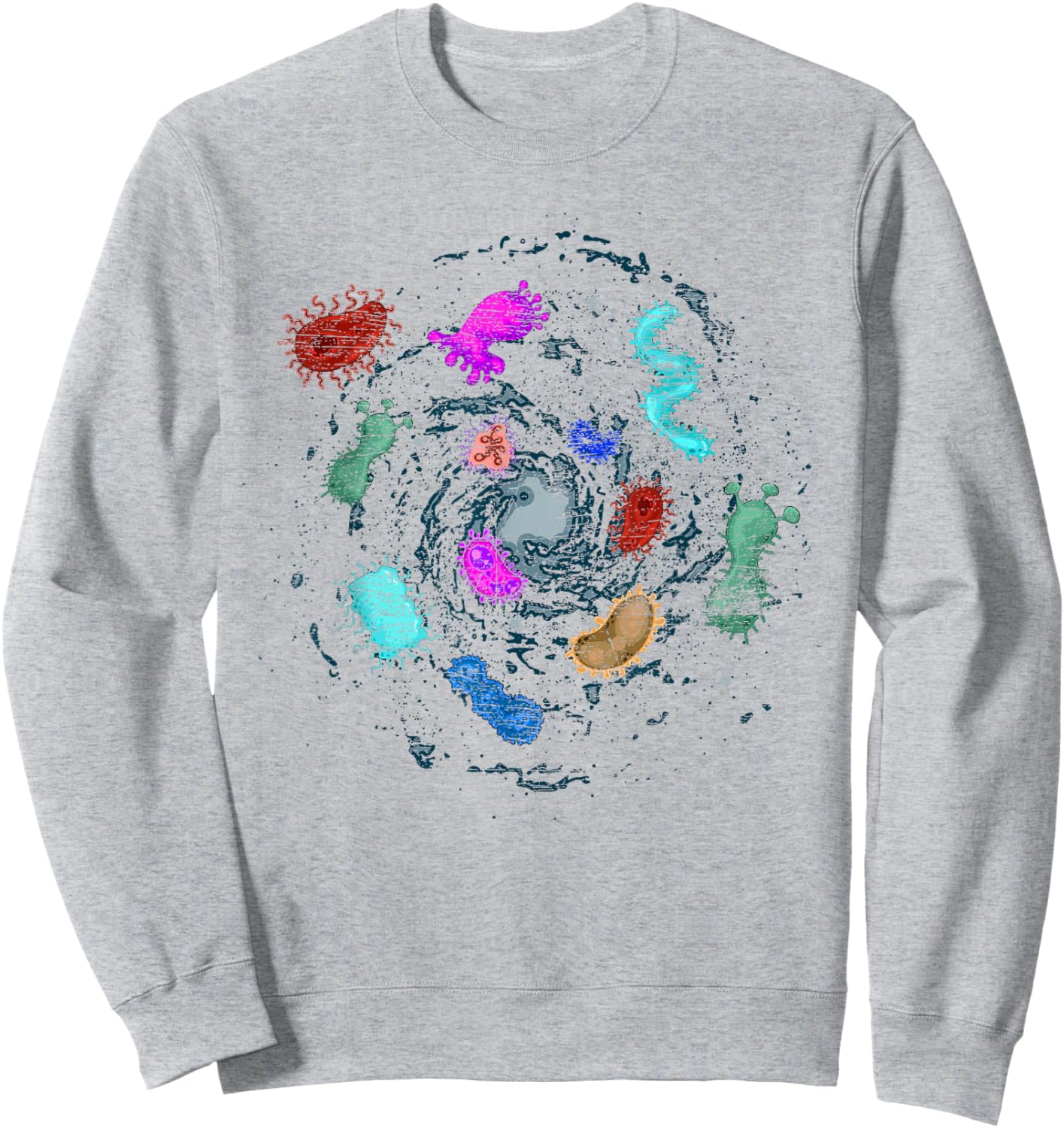 Biologist Science Microbiology Bacteria Sweatshirt - Sweatshirt | Ash