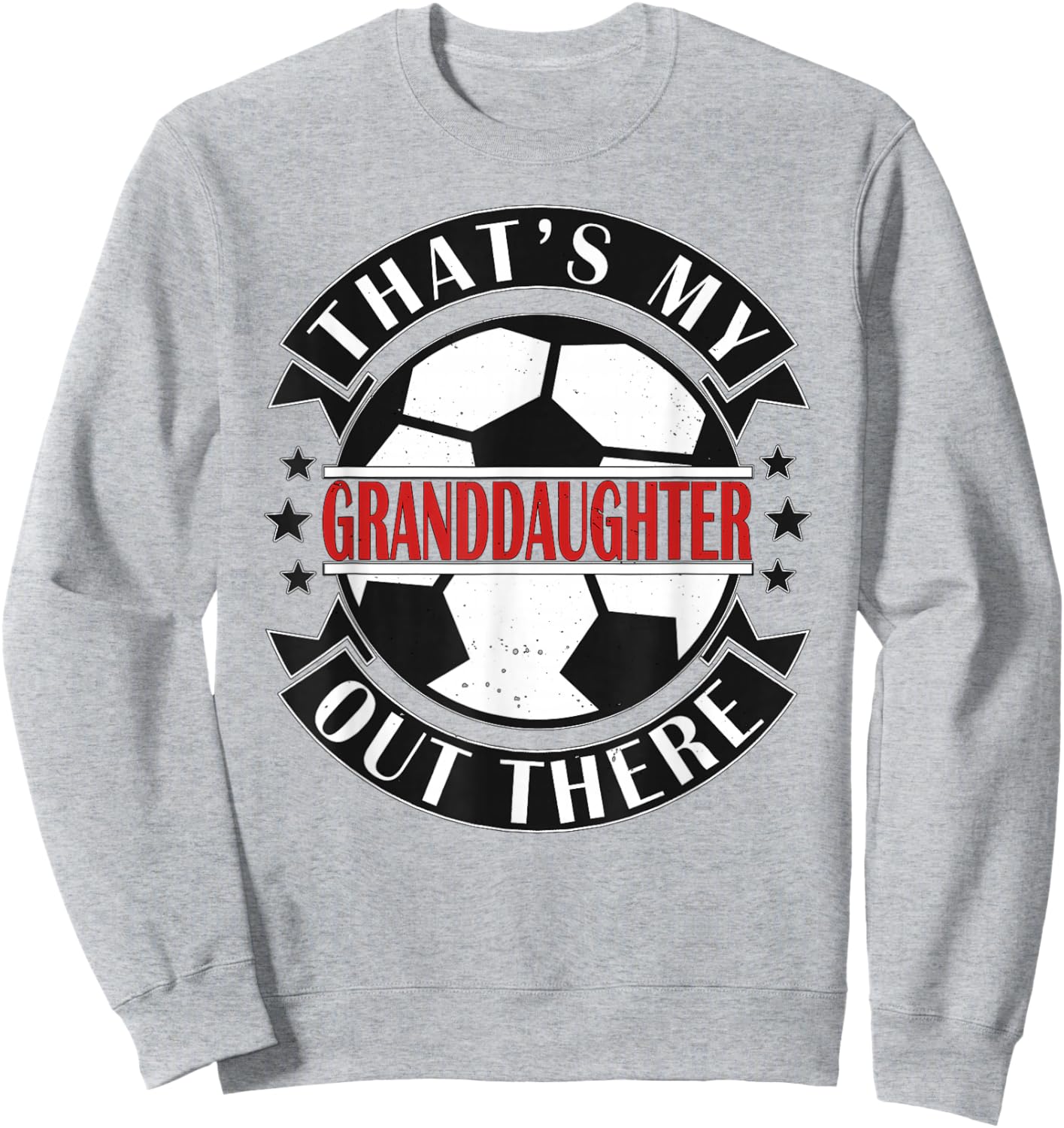Das ist meine Enkelin da draußen Football Grandma Opa Sweatshirt - Sweatshirt | Ash