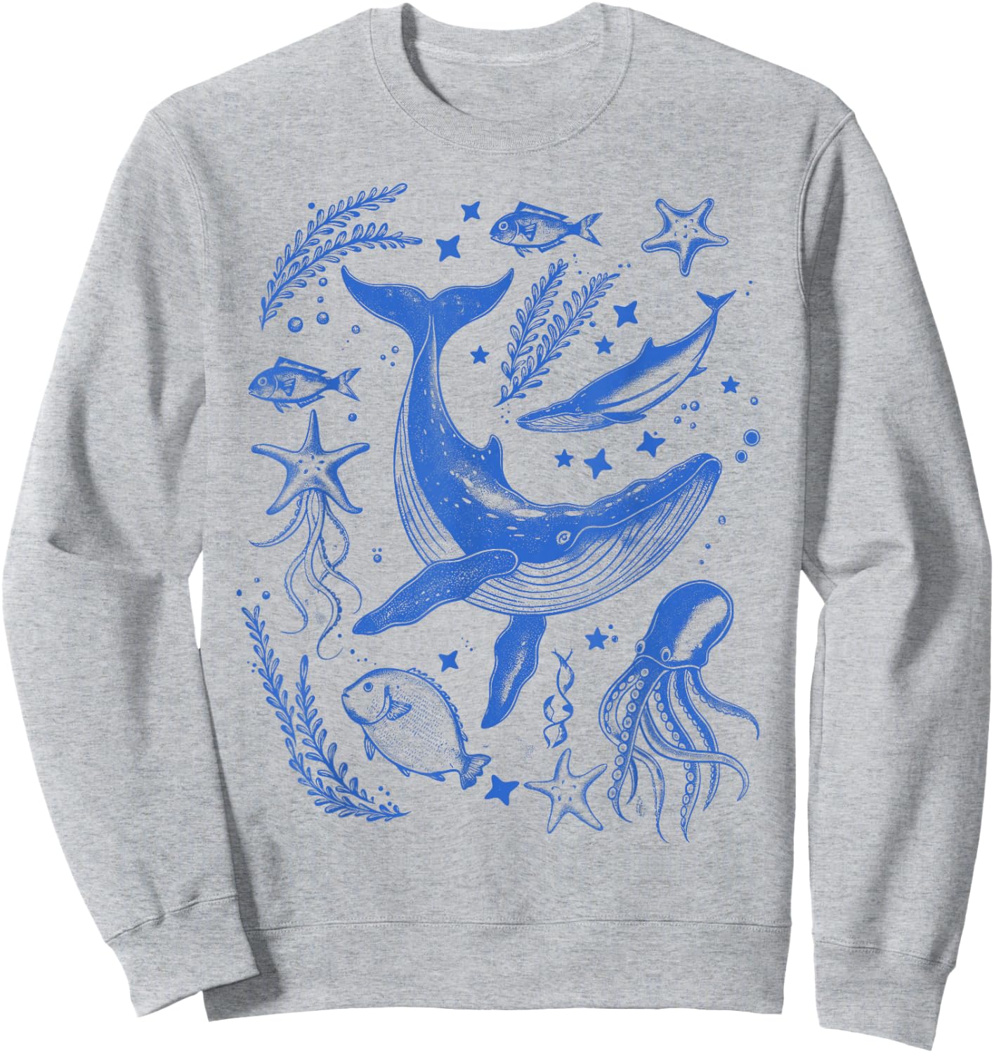 Ocean Marine Life Collection Sea Life lover Sweatshirt - Sweatshirt | Ash