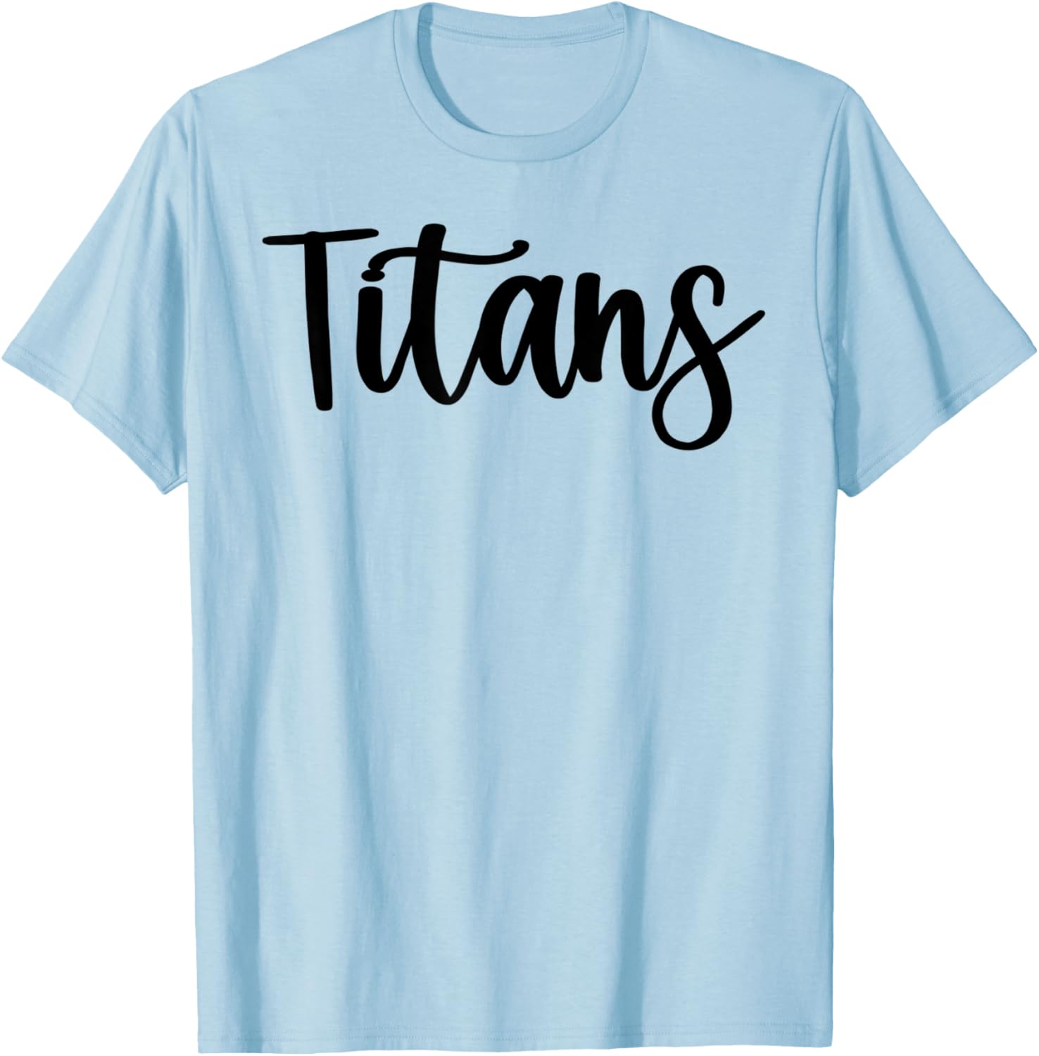 Titans School Spirit Team Mascot Game Night T-Shirt - T-Shirt | Light Blue