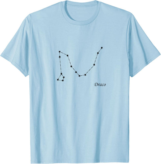 Draco the Dragon Constellation T-Shirt - T-Shirt | Light Blue