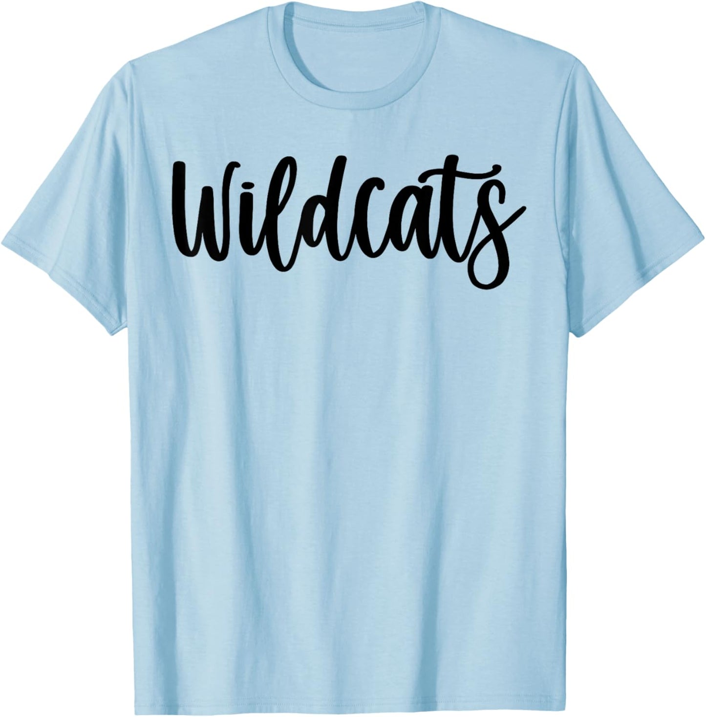 Wildcats School Spirit Team Mascot Game Night T-Shirt - T-Shirt | Light Blue