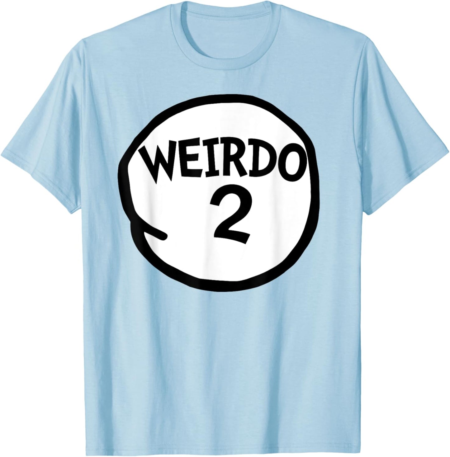 Miftees Matching Halloween Weirdo 2 Funny Weirdo Two Group T-Shirt - T-Shirt | Light Blue
