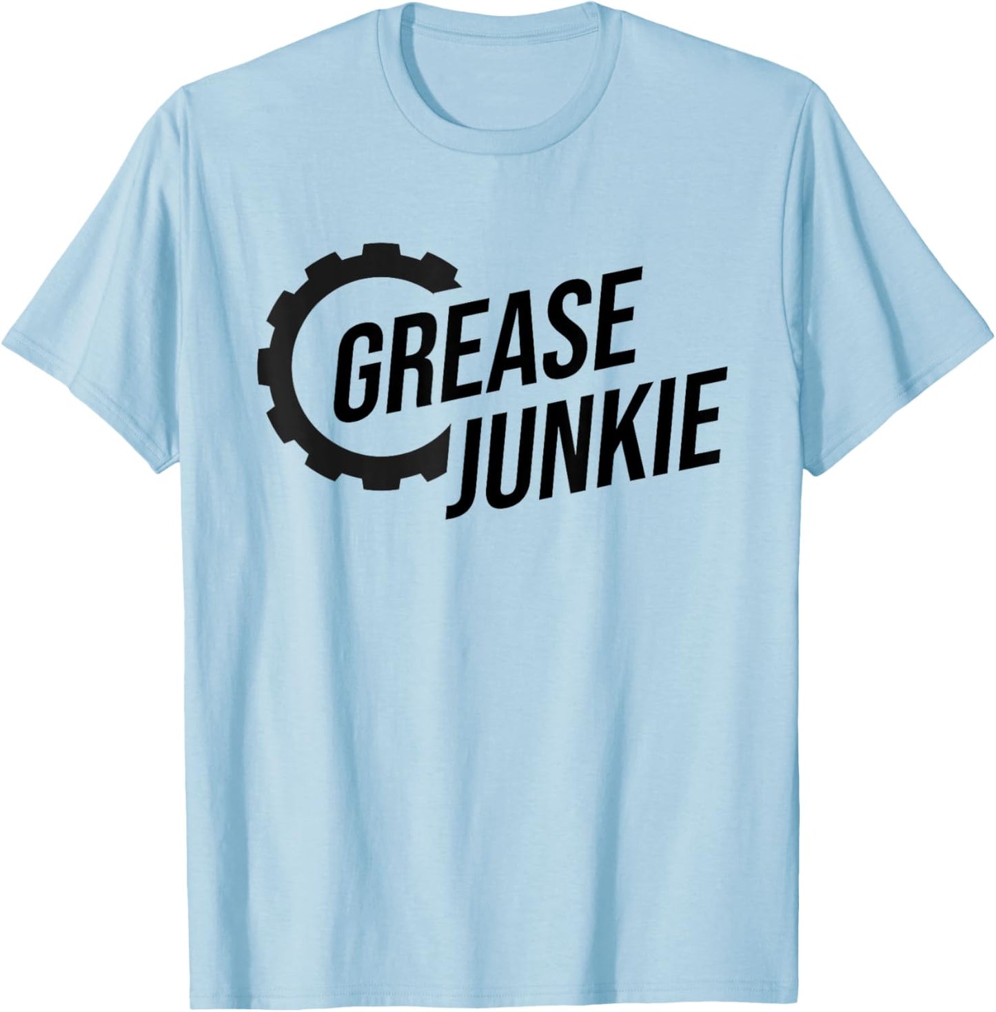 Grease Junkie Monkey Mechanic Tech Garage Repair Engines T-Shirt - T-Shirt | Light Blue