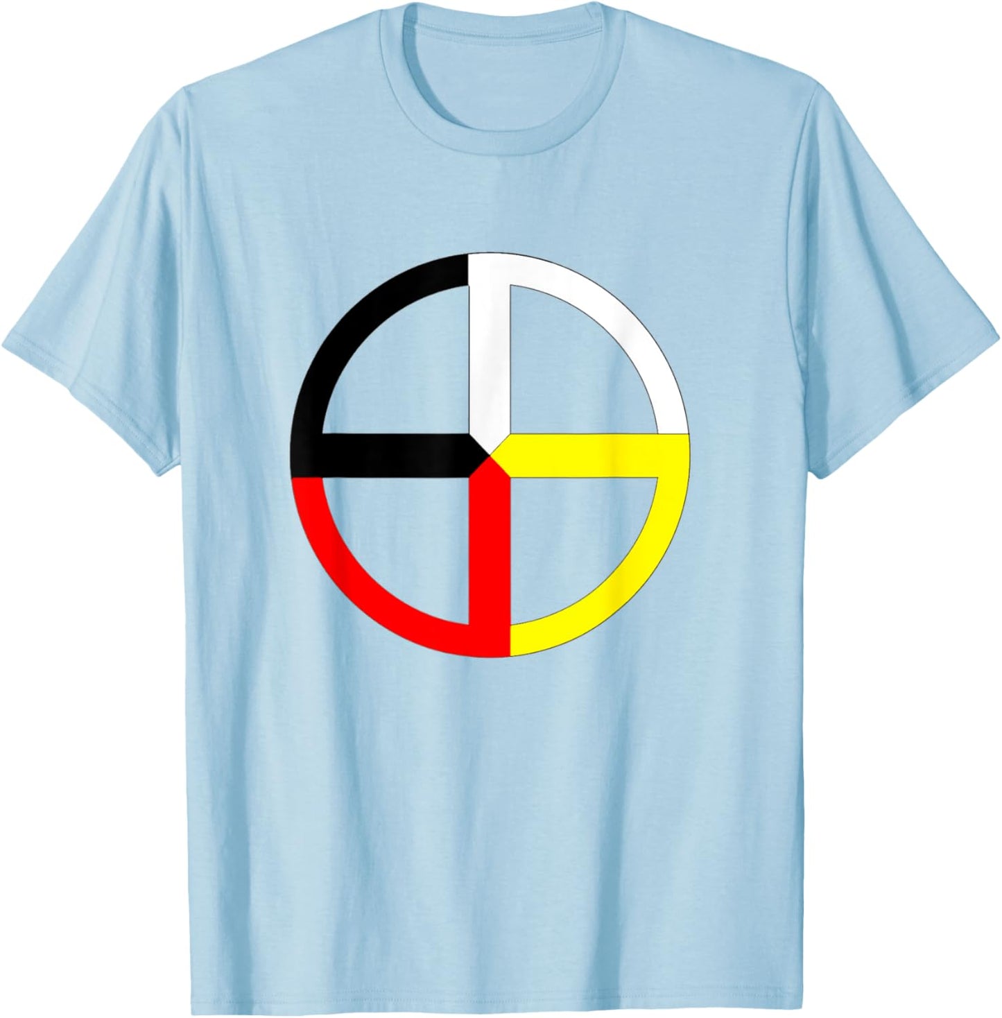 Medicine Wheel Symbol T-Shirt - T-Shirt | Light Blue