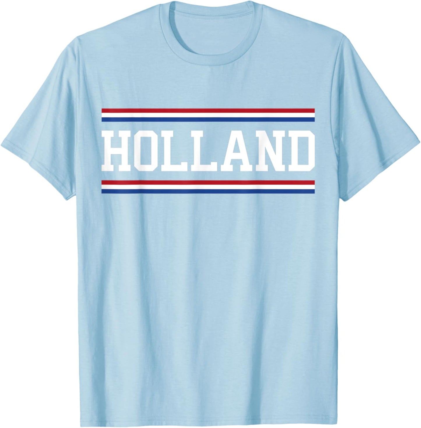 Holland T Shirt Women Men Kids Dutch Flag Orange Netherlands T-Shirt - T-Shirt | Light Blue