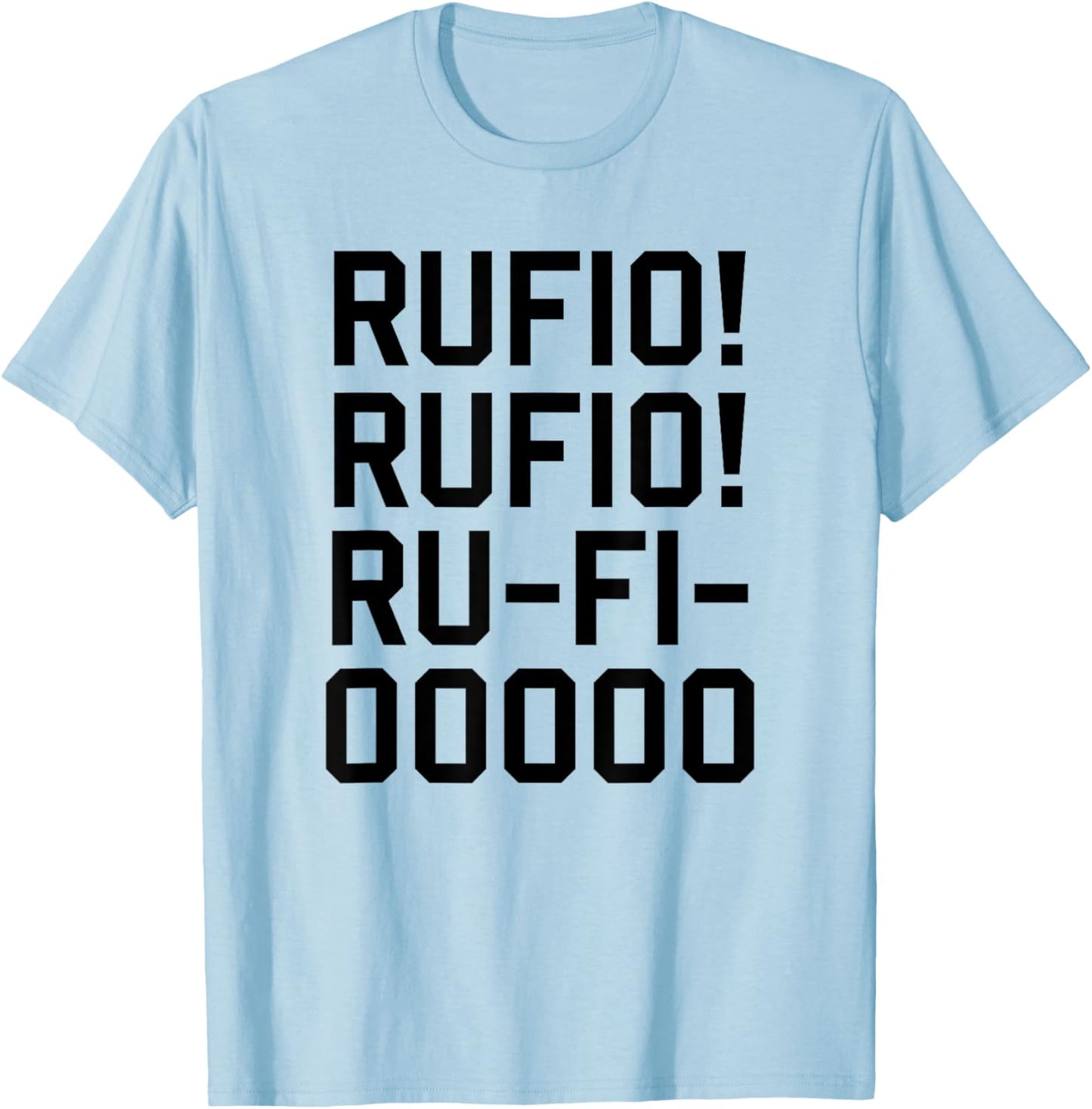 Rufio Rufio Ru Fi Ooooo T-Shirt - T-Shirt | Light Blue