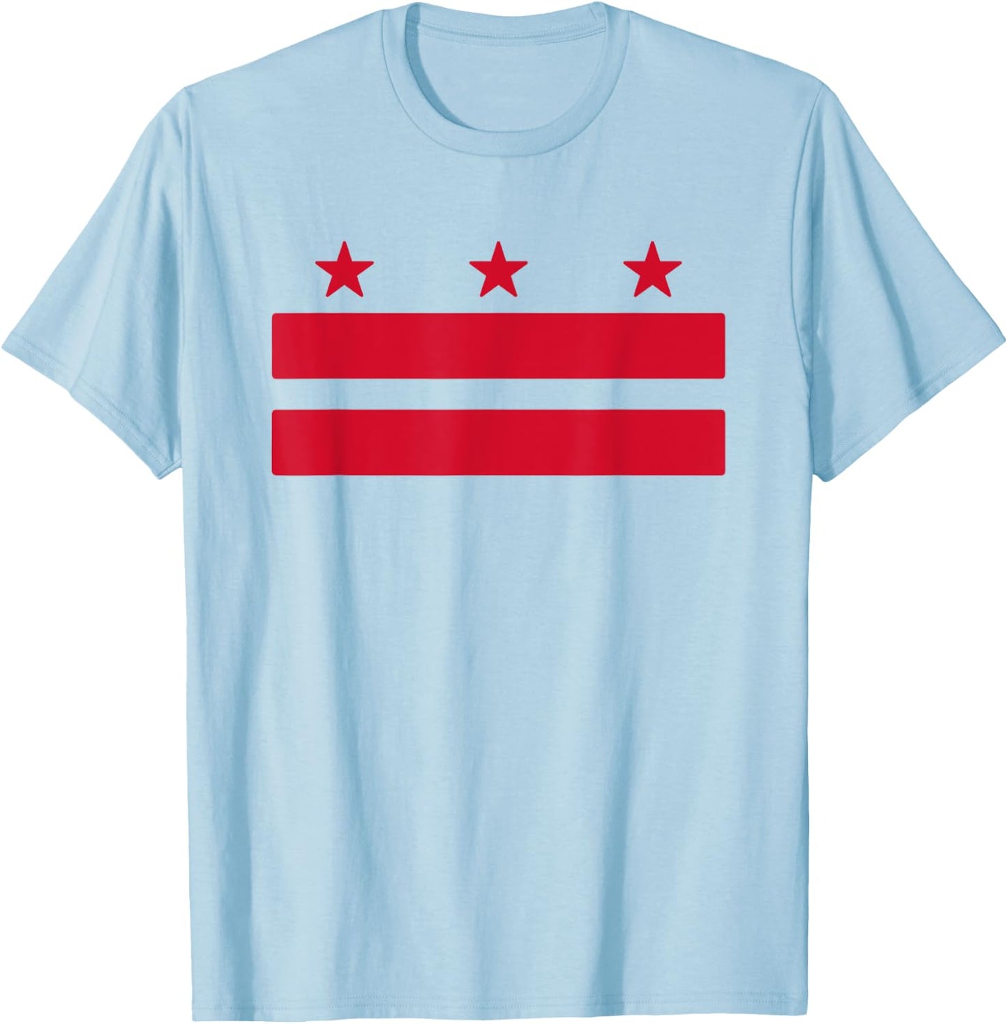 Washington DC Flag District of Columbia Souvenir Men Women T-Shirt - T-Shirt | Light Blue
