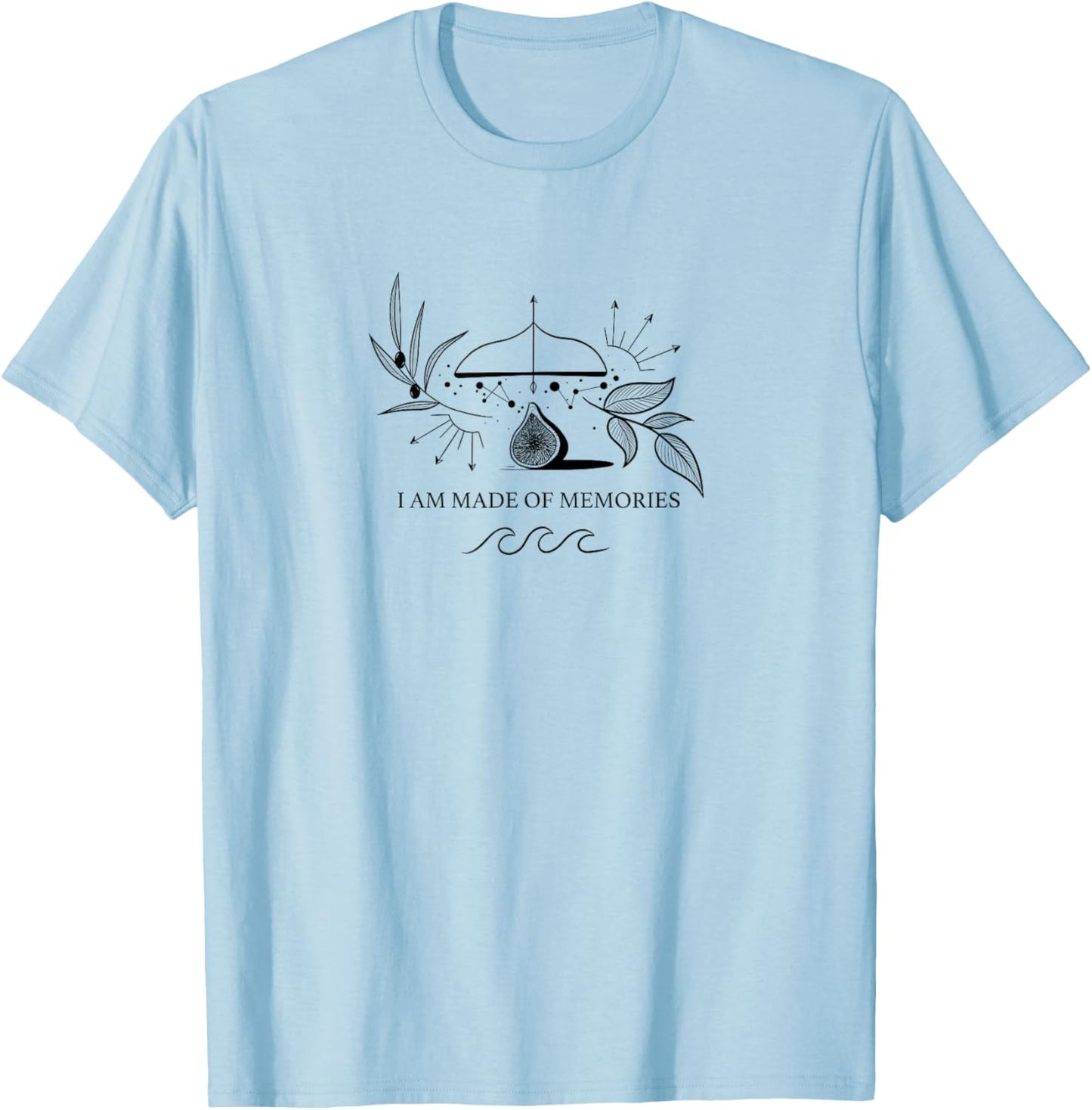 Achilles Patroclus I Am Made of Memories Poet Song Fan Art T-Shirt - T-Shirt | Light Blue
