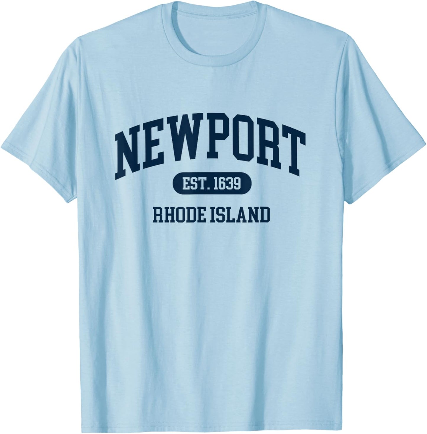 Vintage Newport Rhode Island Established 1639 retro souvenir T-Shirt - T-Shirt | Light Blue