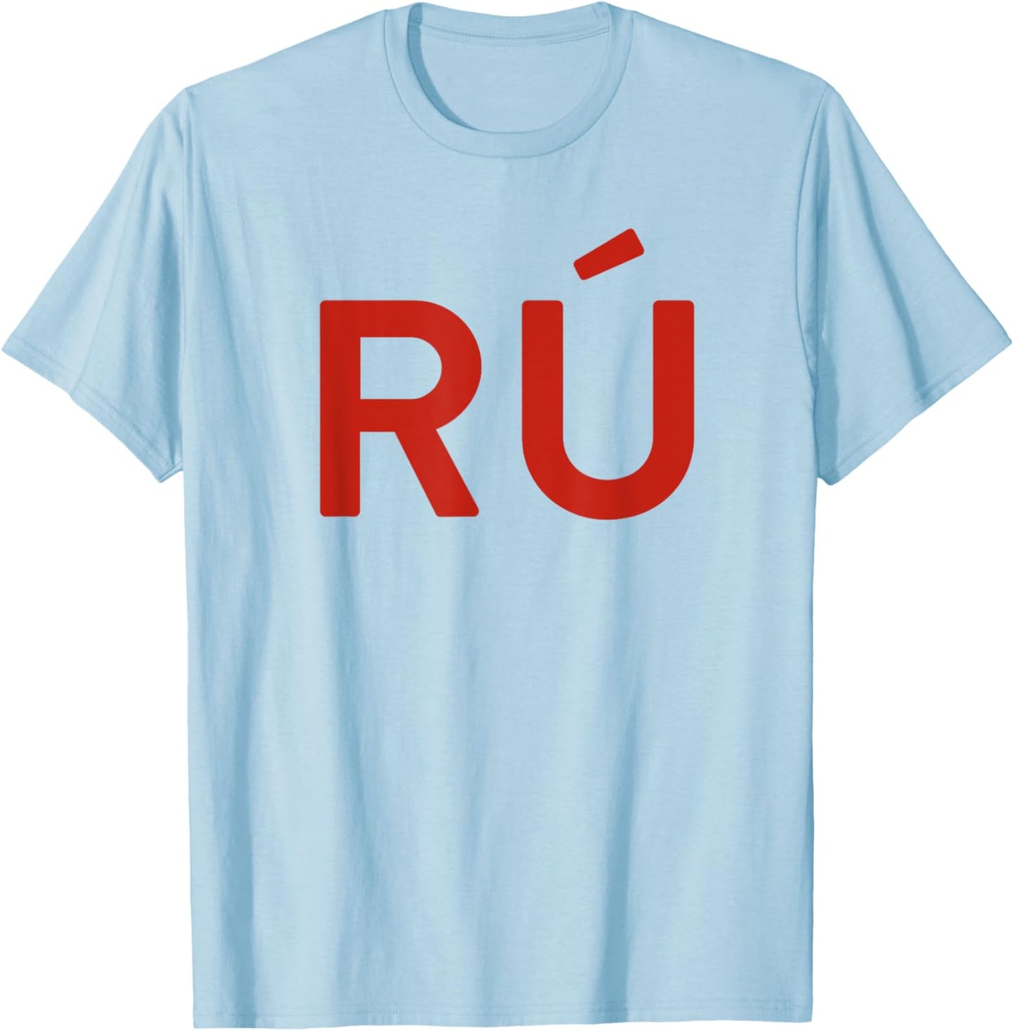 RU - Peru Two Part Combo Design - Peruvian Flag Part 2 T-Shirt - T-Shirt | Light Blue