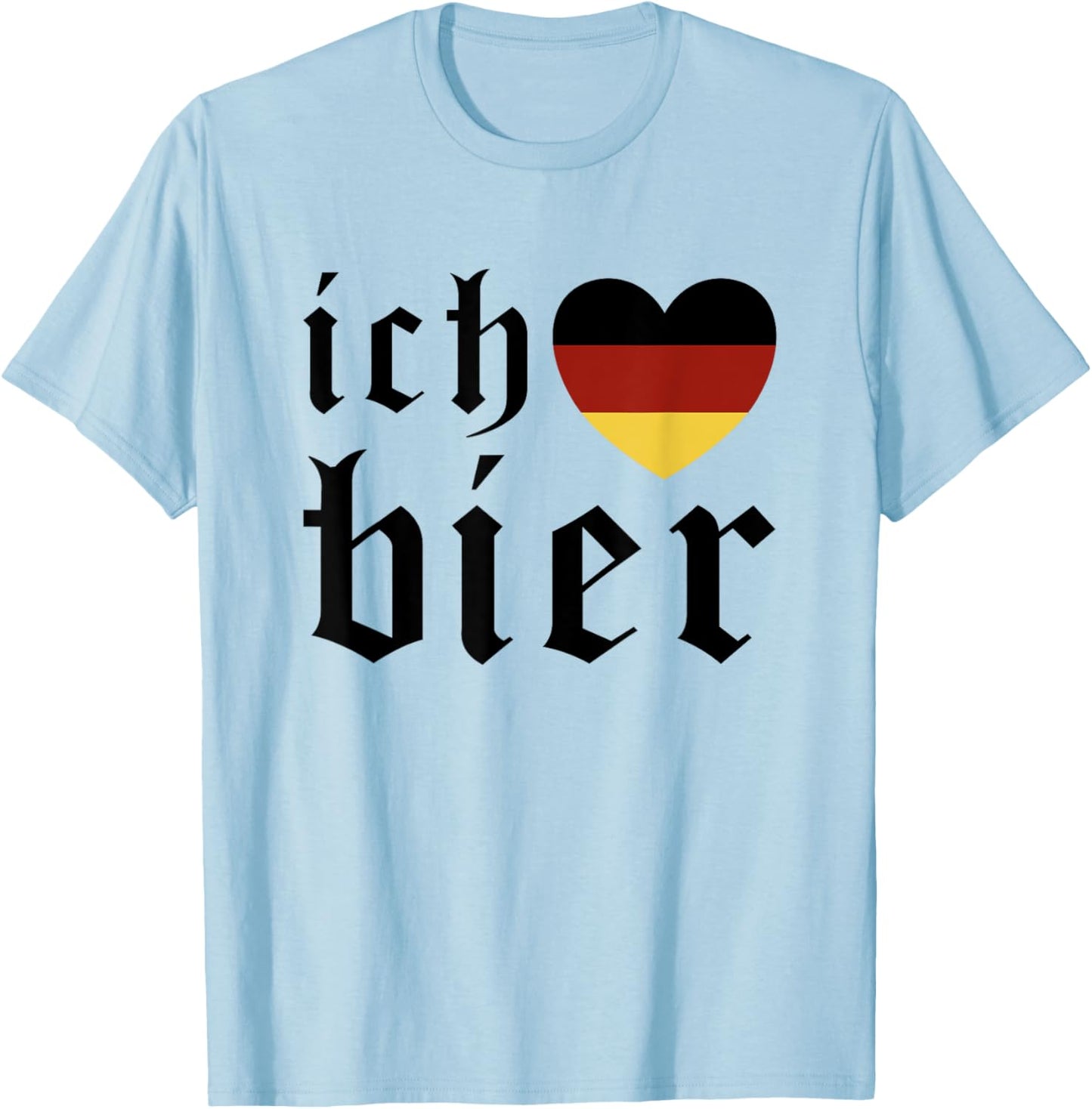 Ich Heart Bier Oktoberfest Costume Beer Festival Drinking T-Shirt - T-Shirt | Light Blue