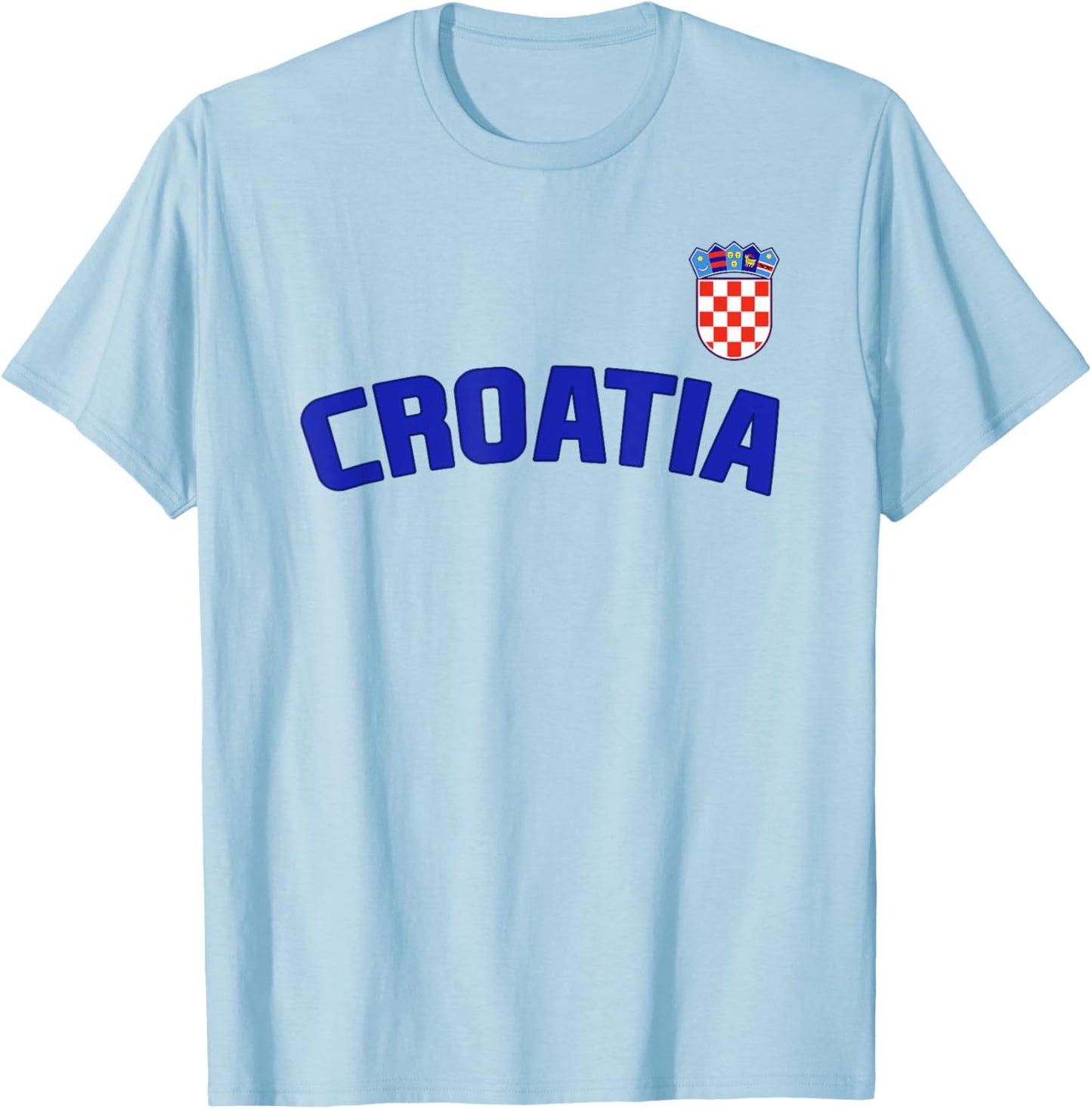 Croatia Flag Croatian Pride International Country T-Shirt - T-Shirt | Light Blue
