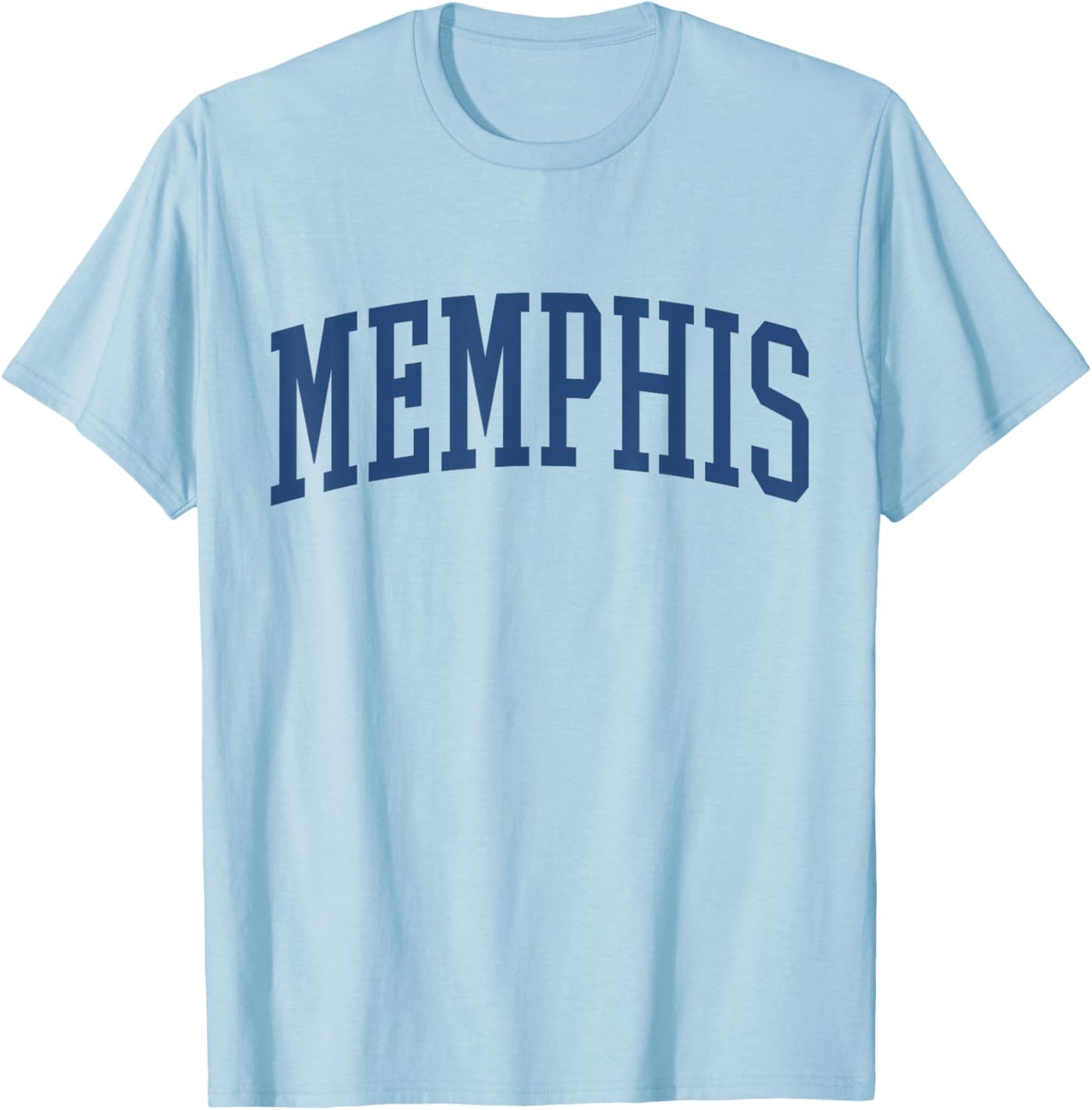 Varsity Grey Memphis T-Shirt - T-Shirt | Light Blue