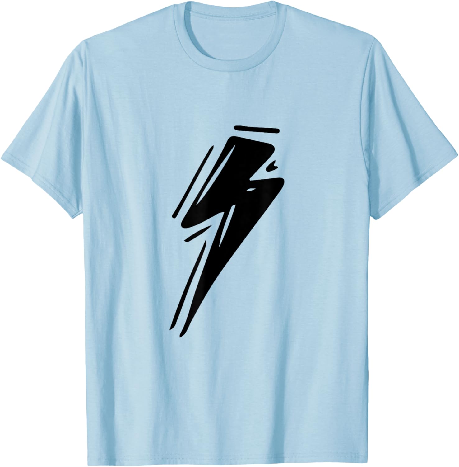 Lightning Thunder Bolt Strike Cool Lightning Storm T-Shirt - T-Shirt | Light Blue